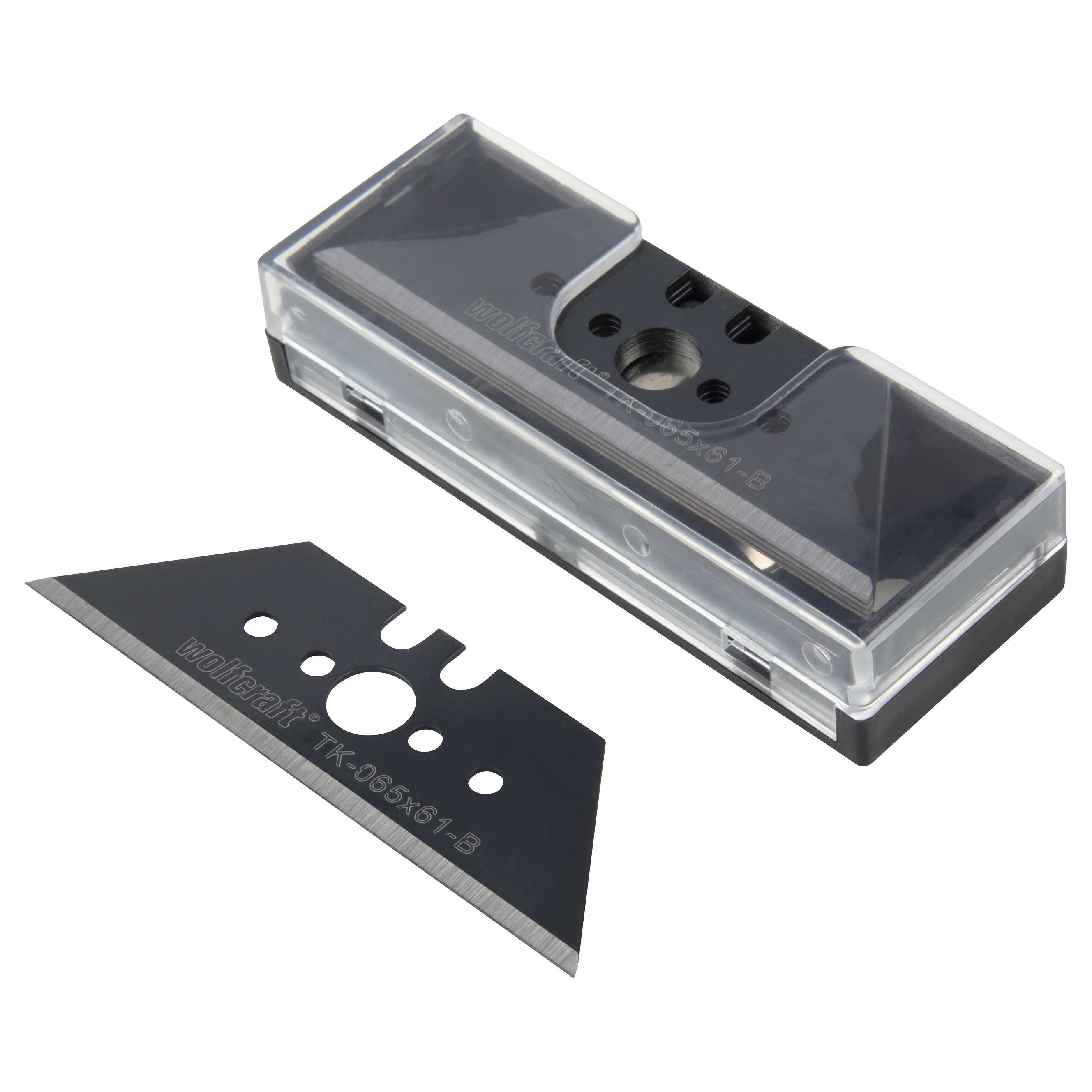 wolfcraft Trapezklinge Profi-Sharp 0,65 x 61 mm, schwarz