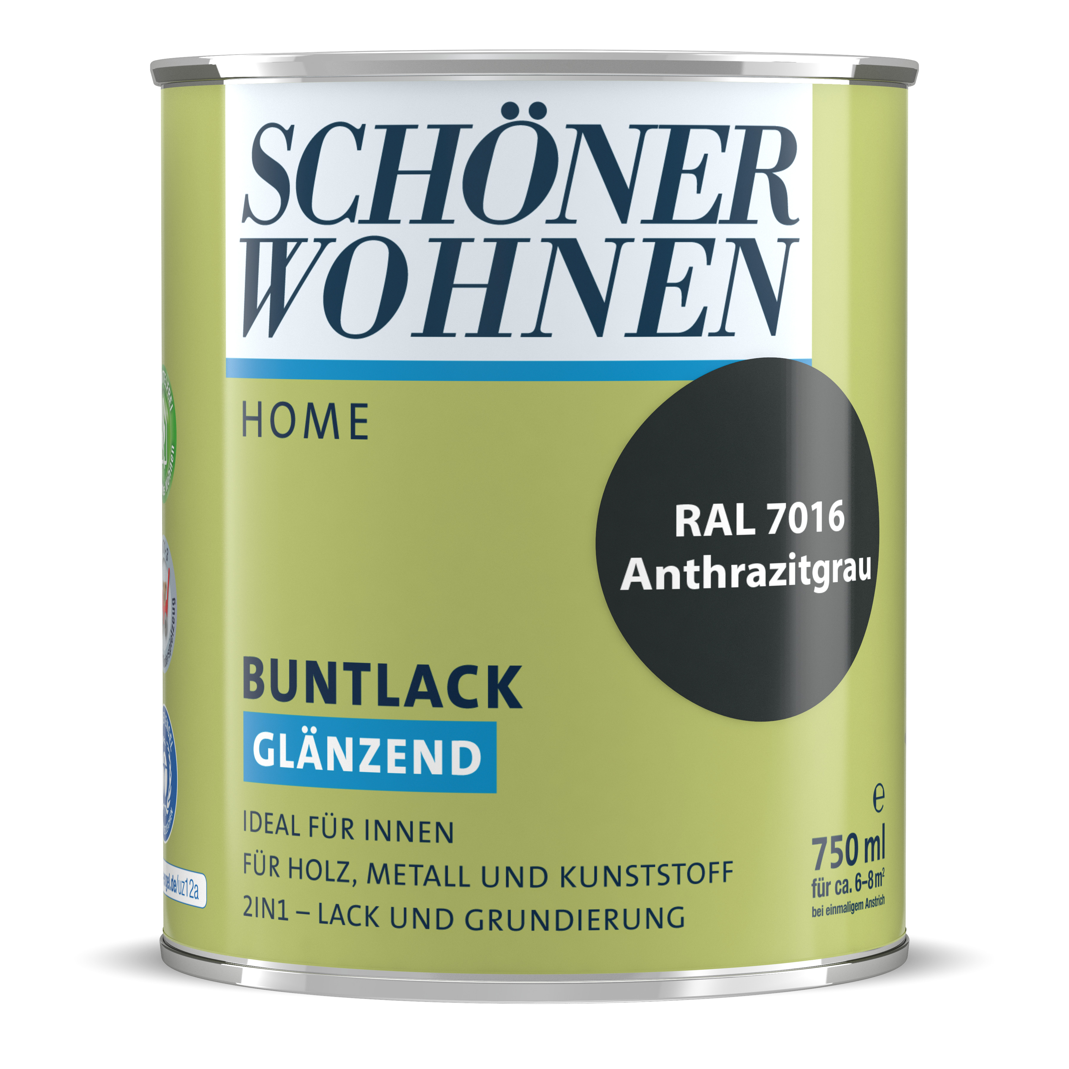 SW_2448-0750-7016 Schöner Wohnen Home Buntlack, glänzend, anthrazitgrau