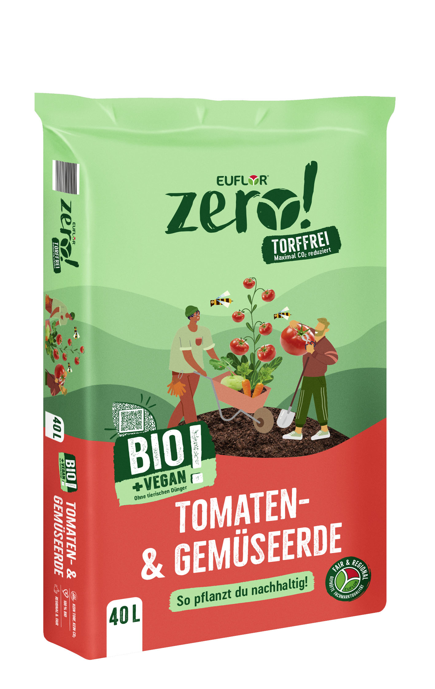 4008089017267_Zero_40L_Tomaten-und-Gem-seerde_3D-gek Euflor zero! Bio Tomaten- & Gemüseerde, 40 L