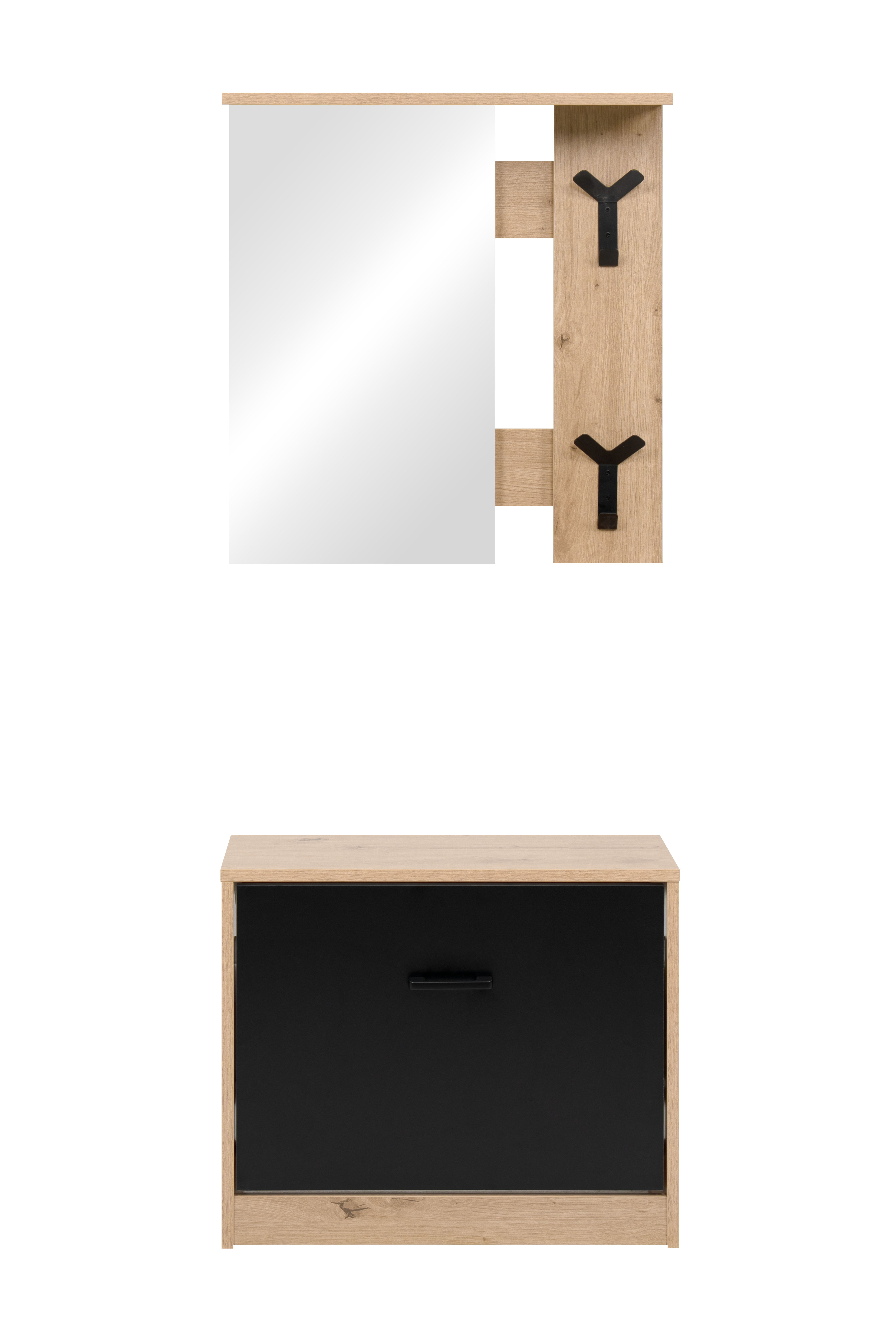 Finori Garderobe Limone 41A, Dekor Artisan Oak/schwarz