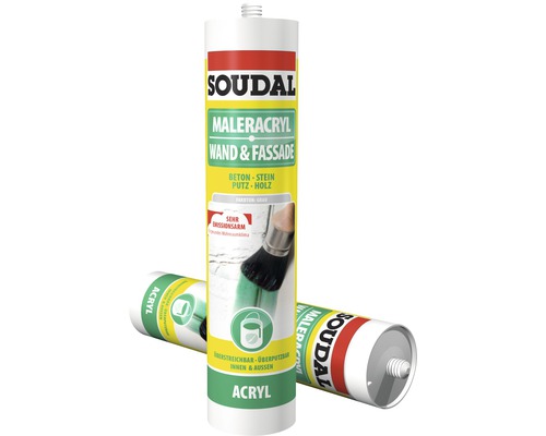 Soudal Maleracryl Wand & Fassade, grau, 300 ml Soudal Maleracryl Wand & Fassade, grau, 300 ml