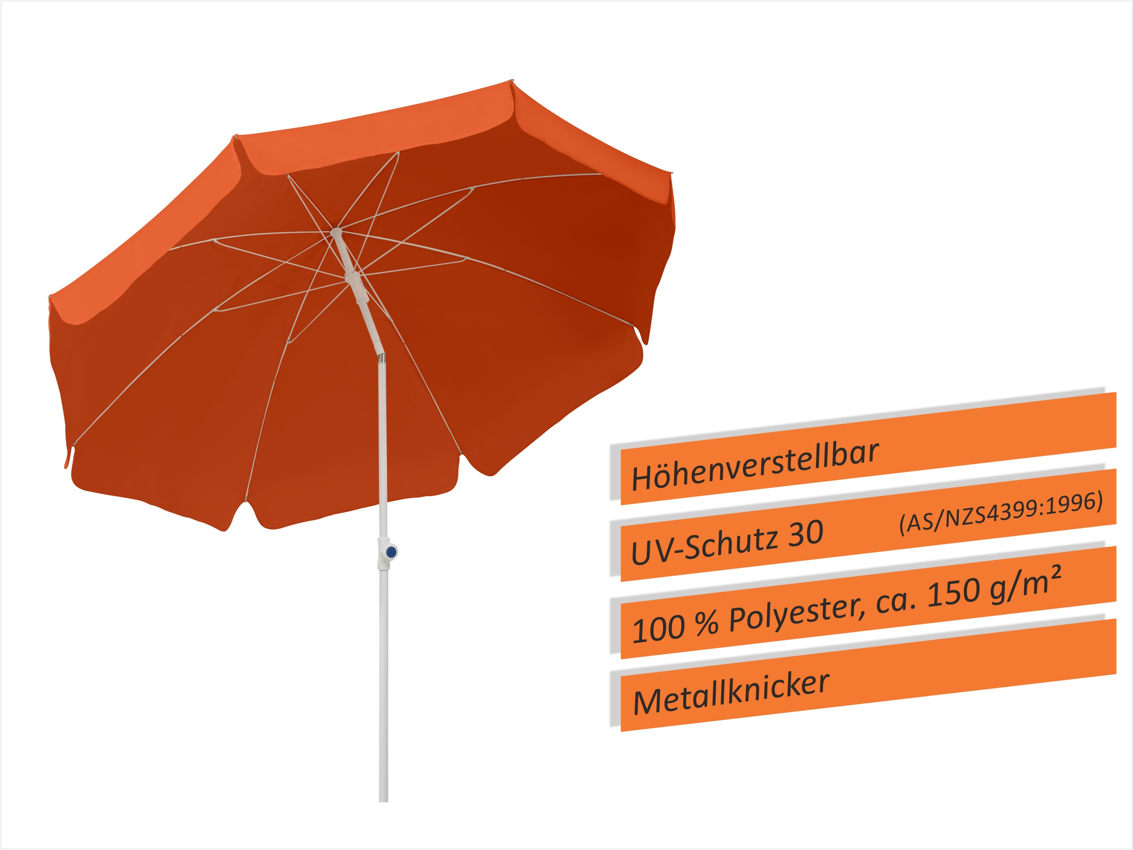 509783_1 Schneider Schirm Ibiza 240/8 Terracotta