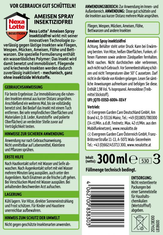 Nexa Lotte Ameisen-Spray insektizidfrei - 300 ml Nexa Lotte Ameisen-Spray insektizidfrei - 300 ml