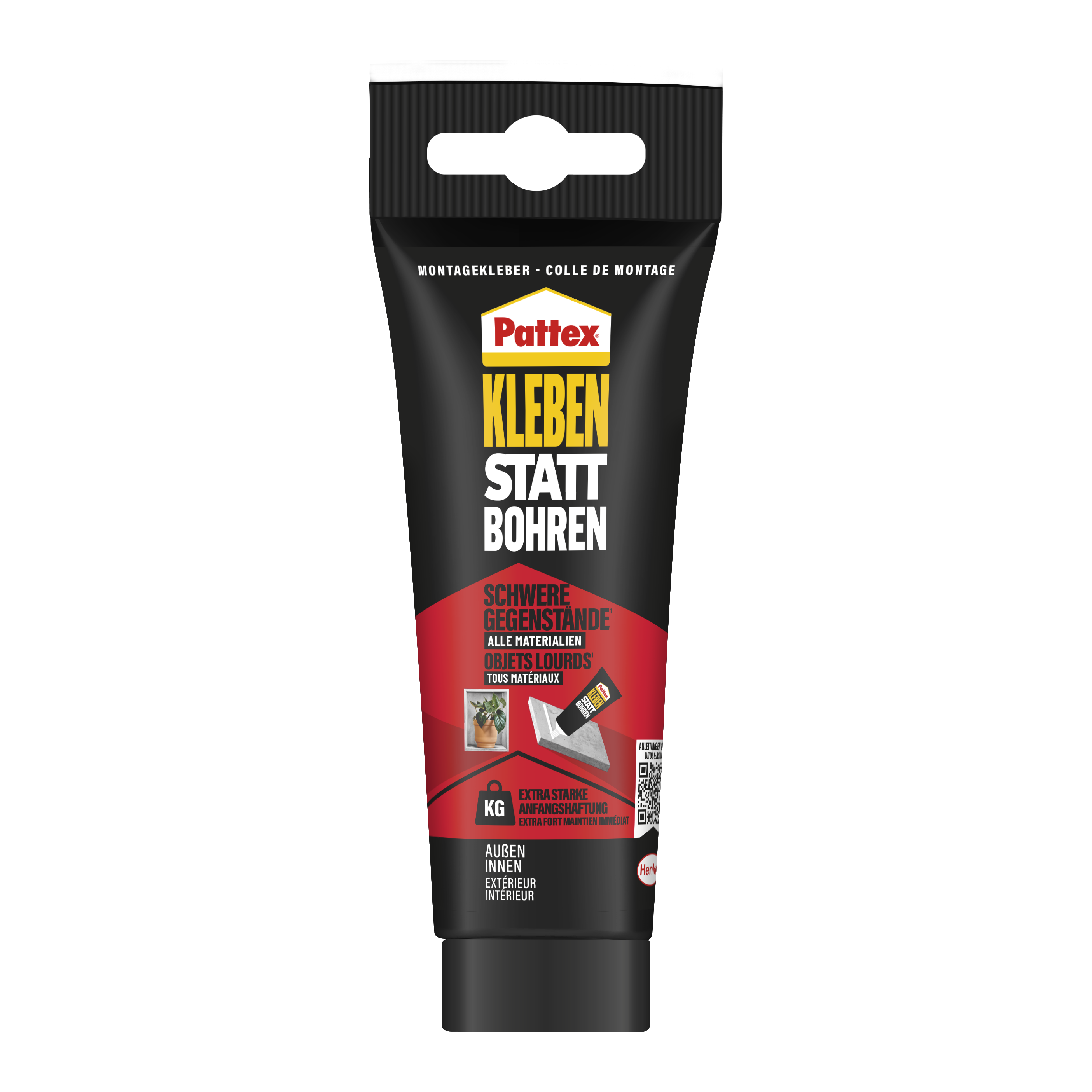 Pattex Kleben statt Bohren Schwere Gegenstände, Tube 340 g