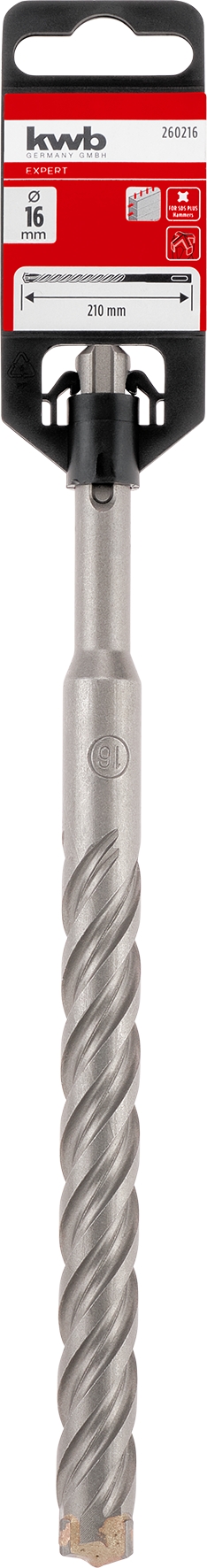 Kwb Hammerbohrer HB4X, 16 x 210 mm SB Kwb Hammerbohrer HB4X, 16 x 210 mm SB