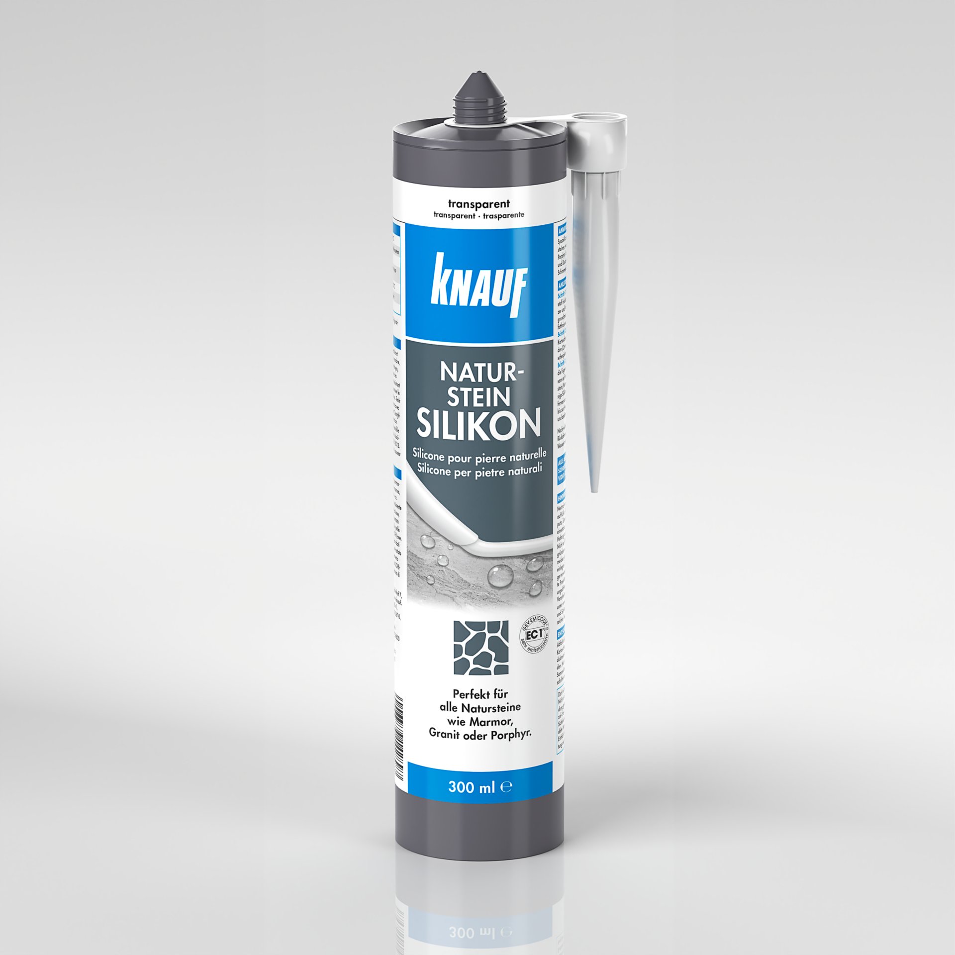 Knauf naturstein silikon, transparent, 300 ml