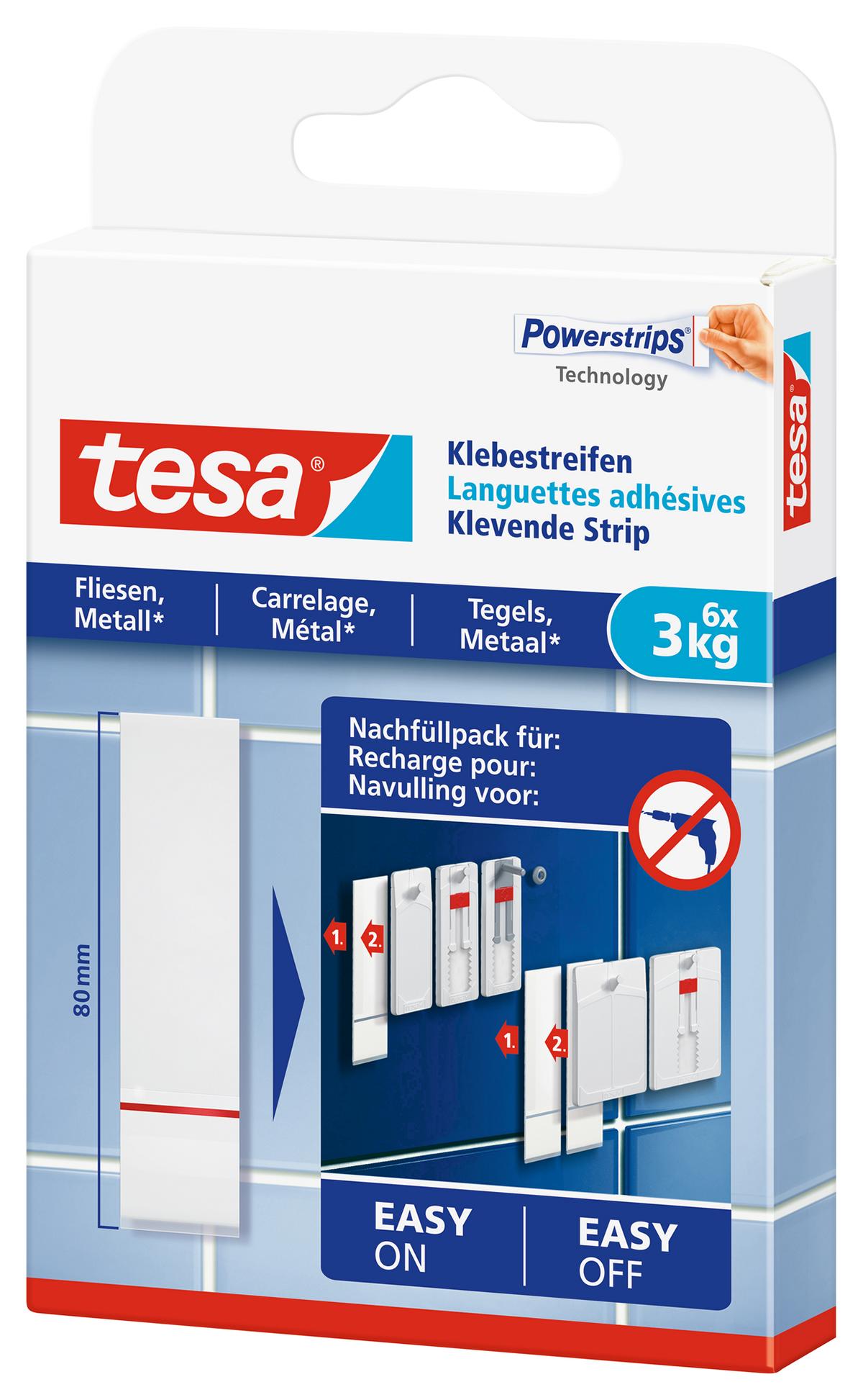 tesa_777610000000_LI406_right_pa tesa Klebestreifen Fliesen & Metall, 3 kg