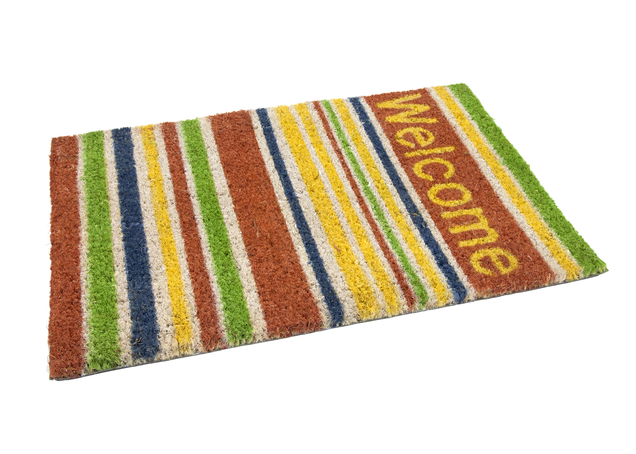 BÜRSTENMANN FUSSMATTE KOKOS 60X40CM STREIFEN  