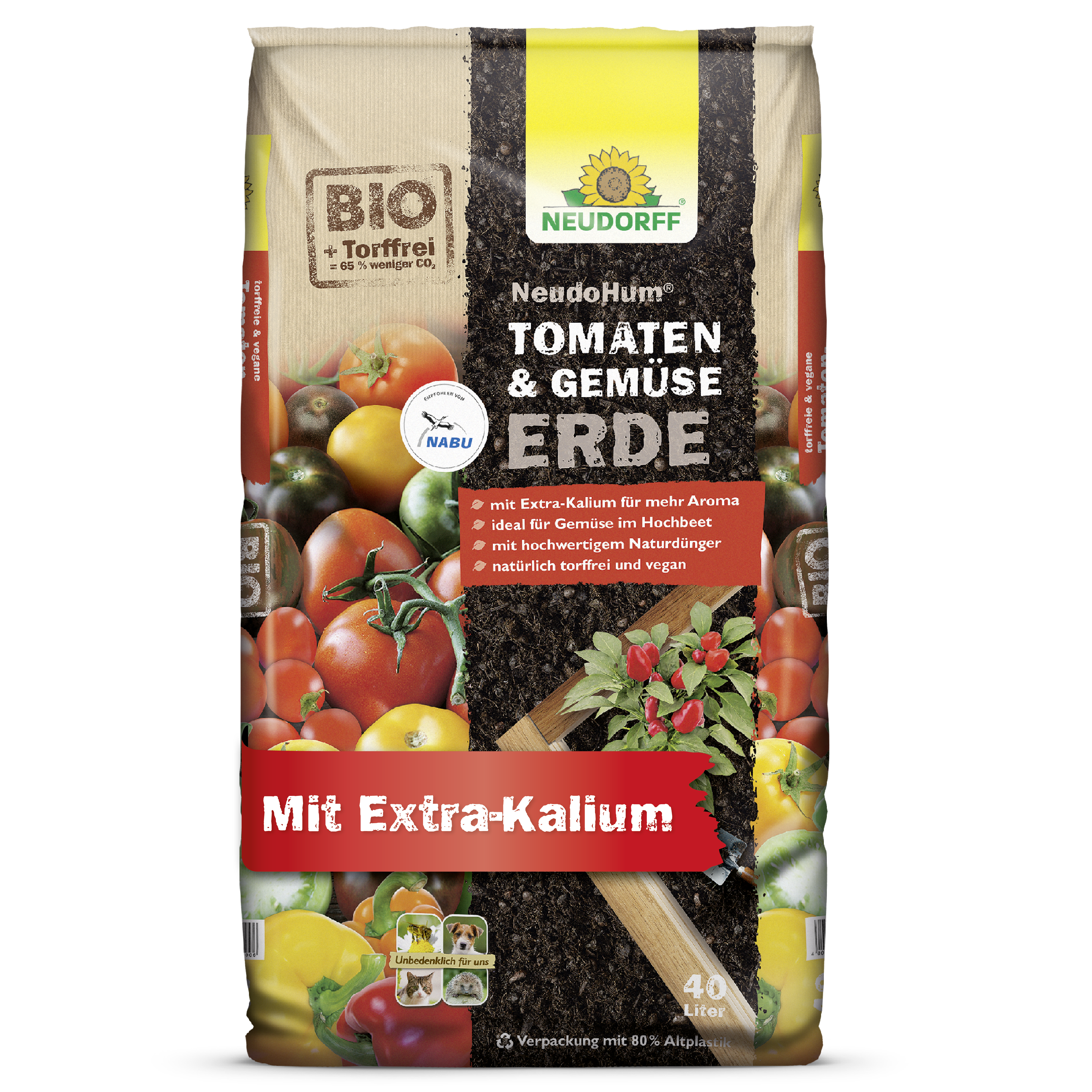 Neudorff NeudoHum Tomaten- und GemüseErde, 40 l