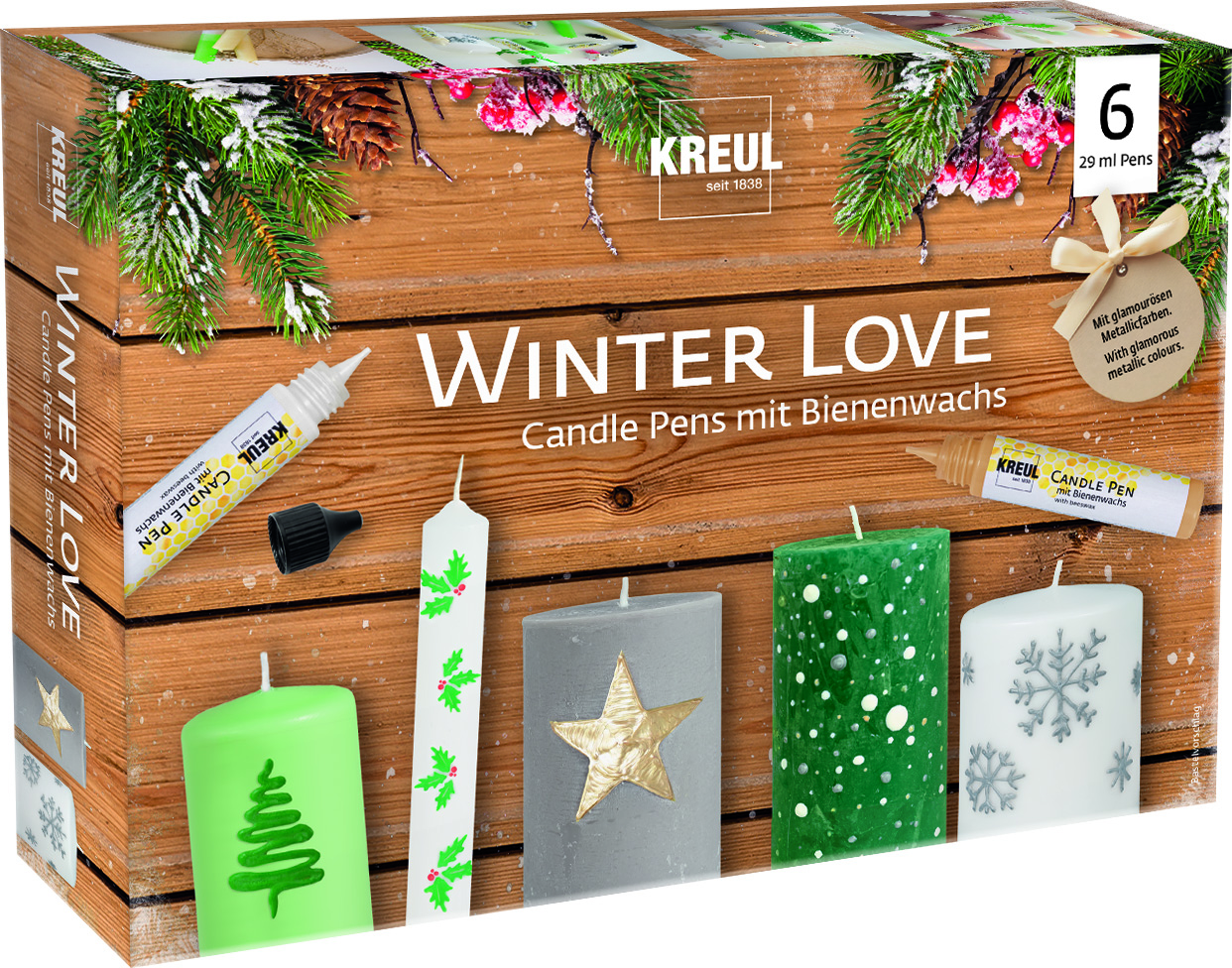 Kreul Candle Pen 6er-Set, Winter Love Kreul Candle Pen 6er-Set, Winter Love
