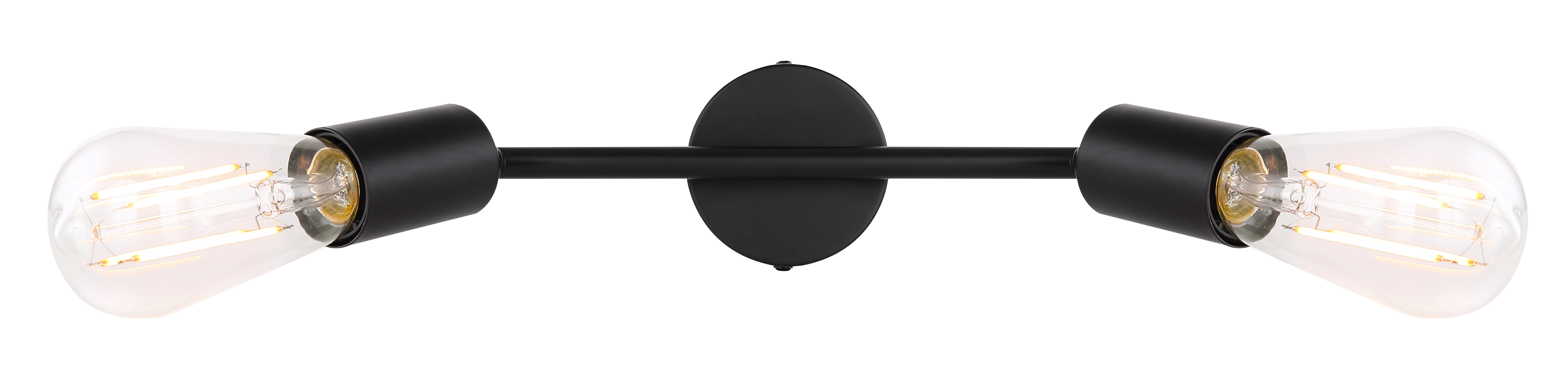 Globo Strahler Metall schwarz zweiflammig