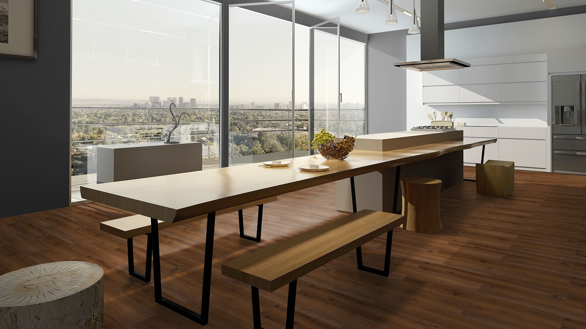 230493_9 Classen Laminatboden Oak Dark Brown