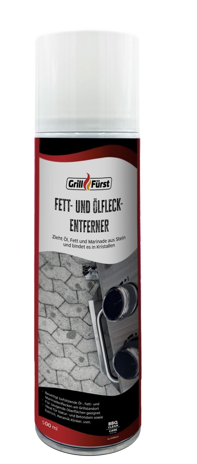 Grillfürst Fett- und Ölfleckentferner, 500 ml - Aktiv-Reiniger mit Tiefenwirkung