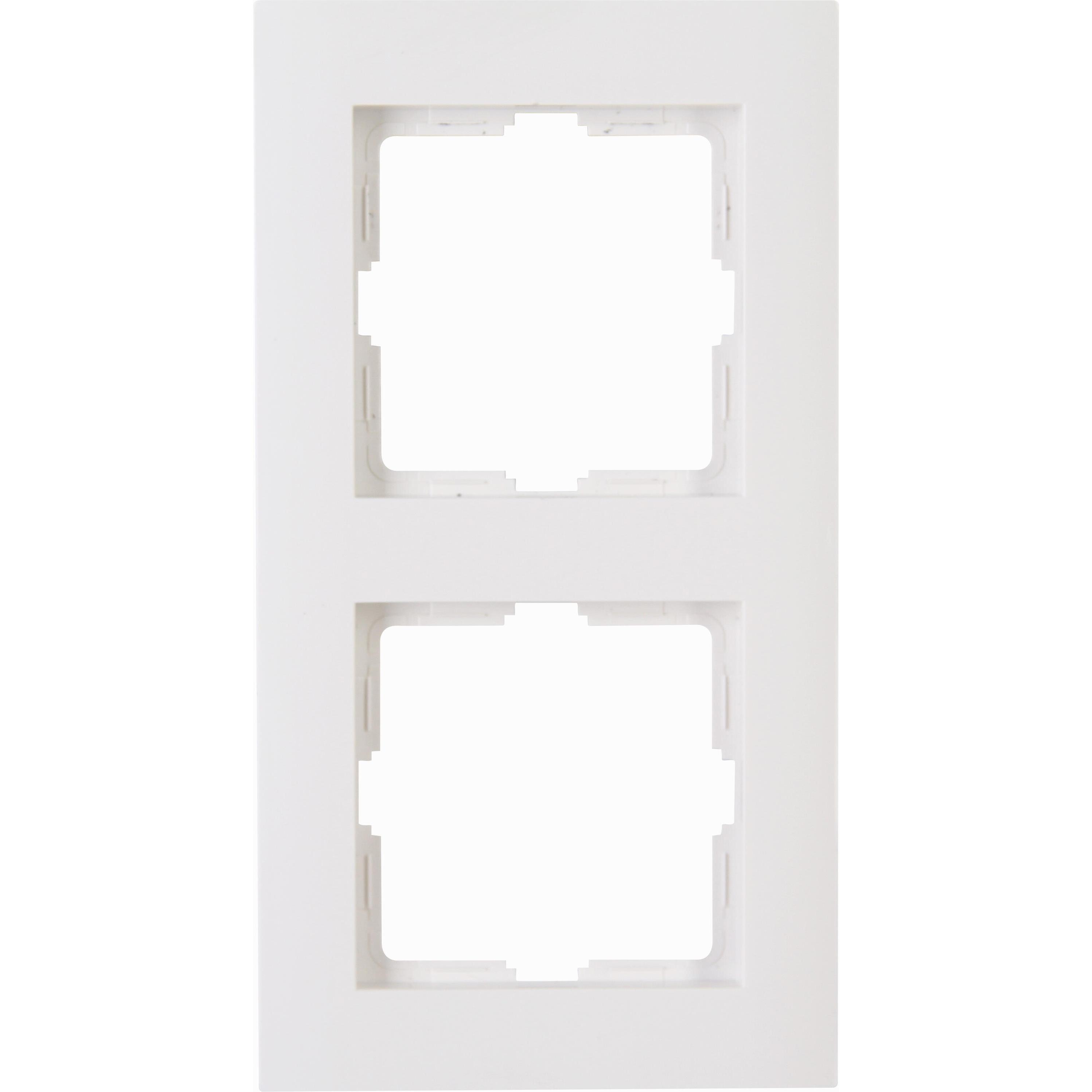 Kopp ATHENIS IP44, 2-fach Abdeckrahmen, reinweiß Kopp ATHENIS IP44, 2-fach Abdeckrahmen, reinweiß