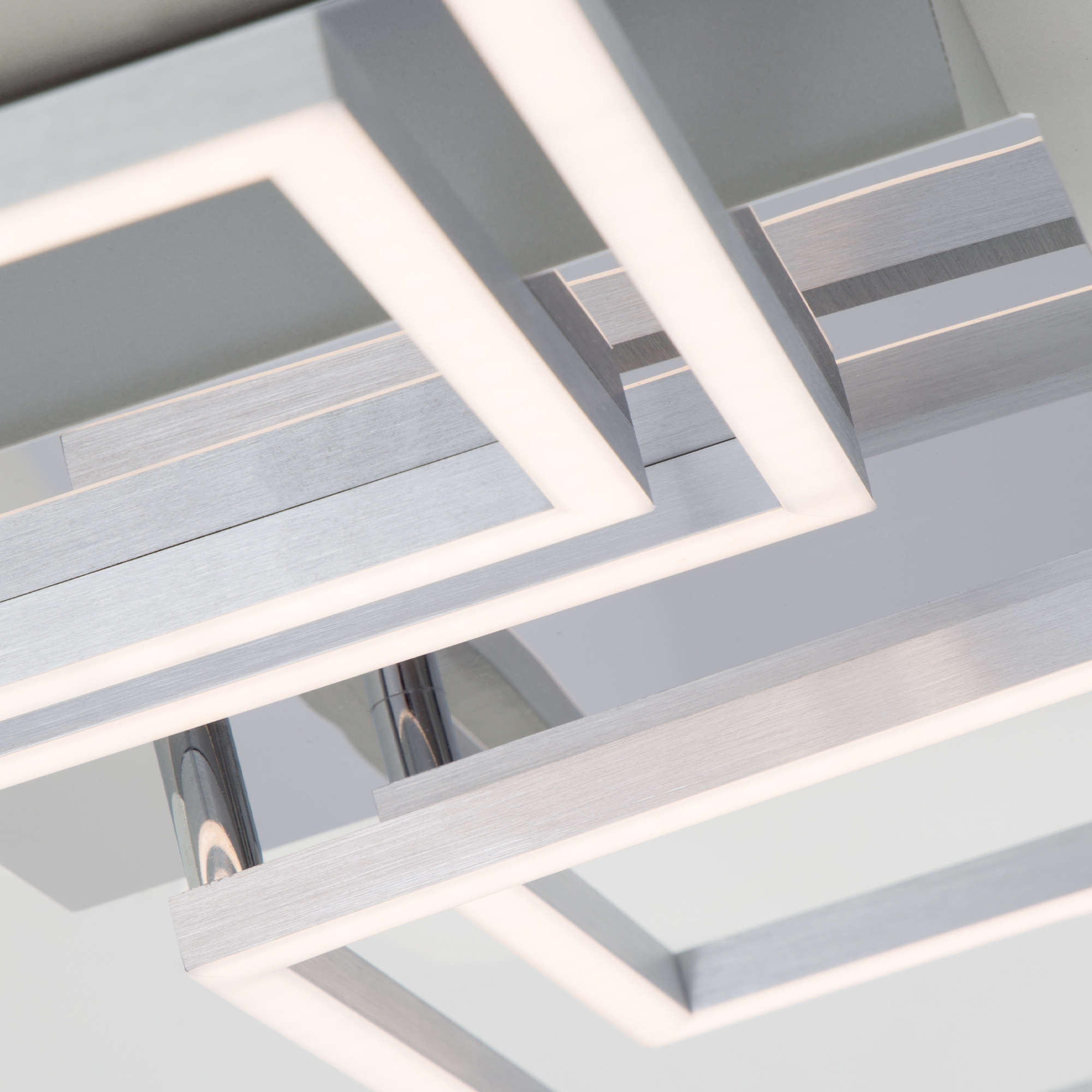 170891-4 BRILONER DECKENLEUCHTE 43,8W FRAMES 4 QUADRATE DREHBAR CHROM-ALU