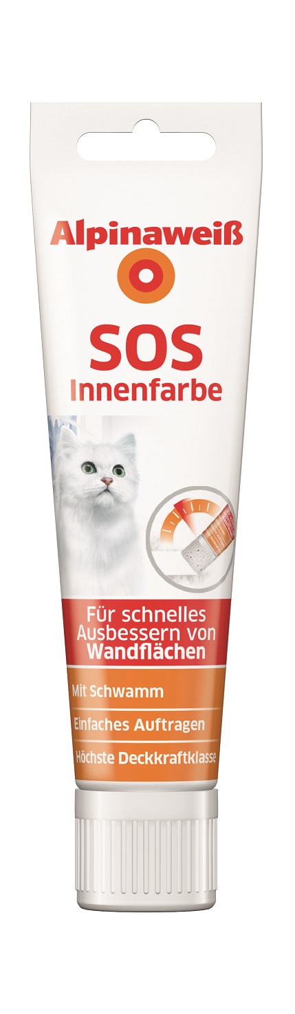 4001244774203_1 Alpinaweiß SOS Innenfarbe matt, 100ml