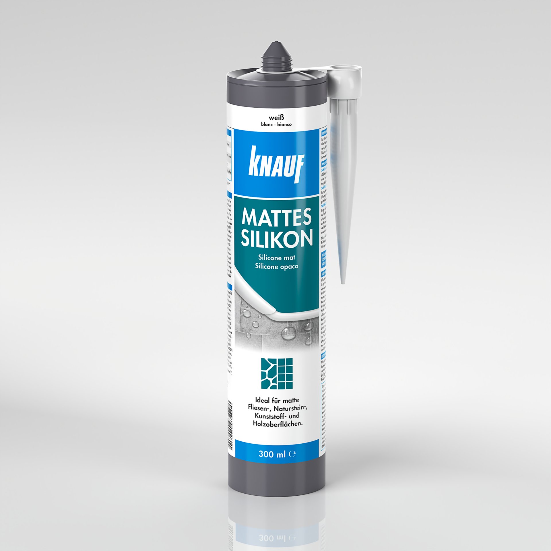 Knauf mattes silikon, weiß, 300 ml Knauf mattes silikon, weiß, 300 ml