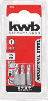 121001-300 Kwb Industry Schraubendreherbit PH 1, 25 mm