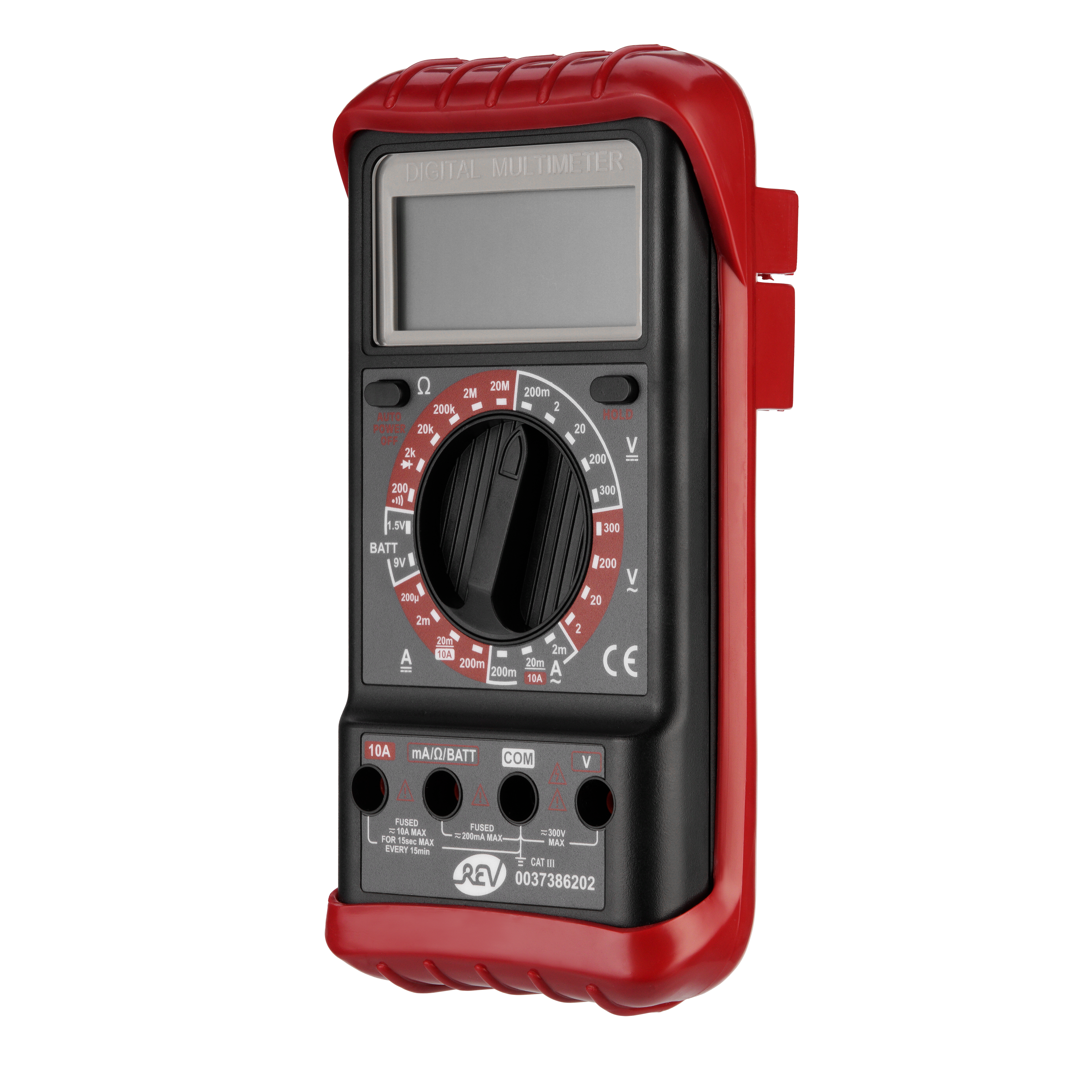 REV Digital-Vielfachmessgerät Profi mit LCD-Digitalanzeige, rot