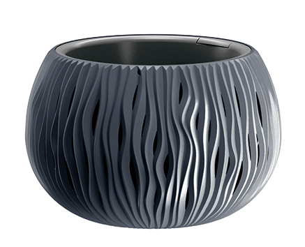 DEKOTOPF SANDY BOWL 290X190MM ANTHRAZIT