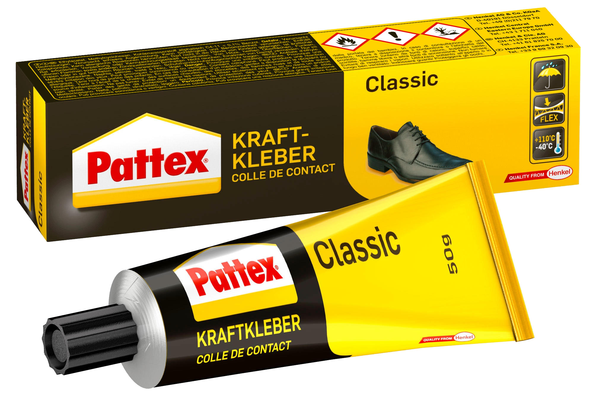 Pattex Kraftkleber Classic hochwärmefest, 50 g