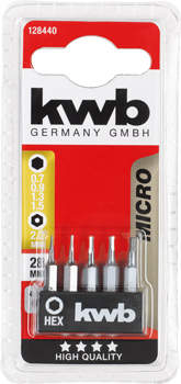 Kwb Micro Schraubendreherbit-Set, 28 mm