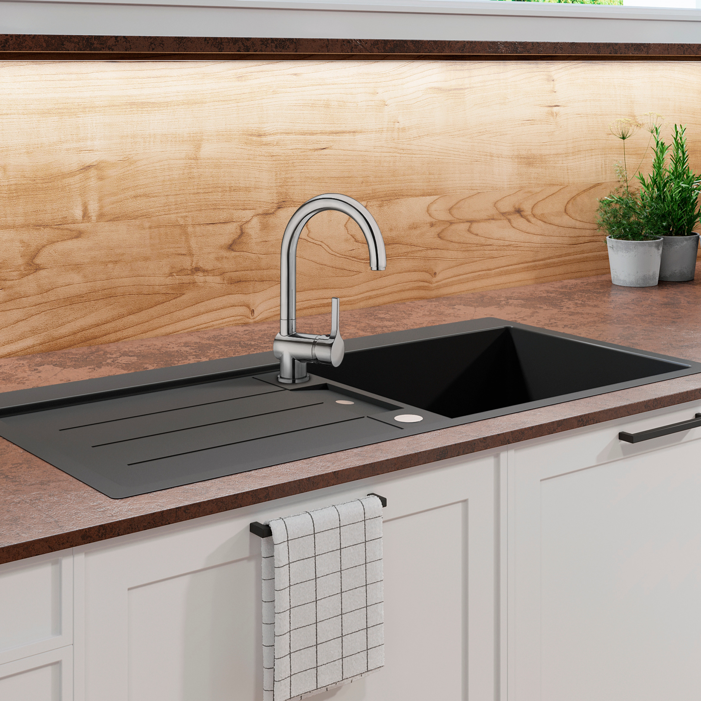 437007-pt2   2048 SKAGEN SPÜLTISCH-EINHEBELMISCHER  CHROM