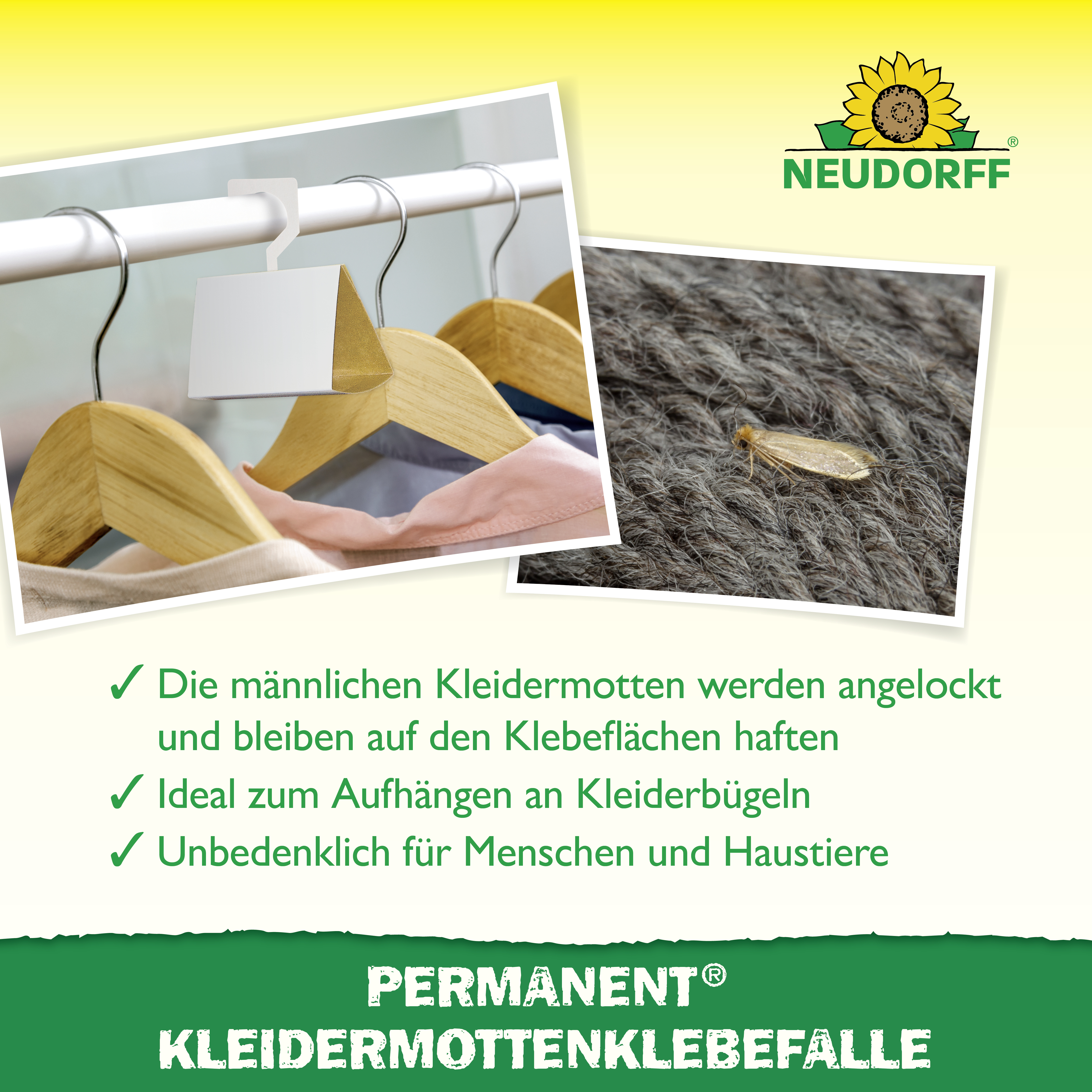 Neudorff Permanent KleidermottenKlebefalle
