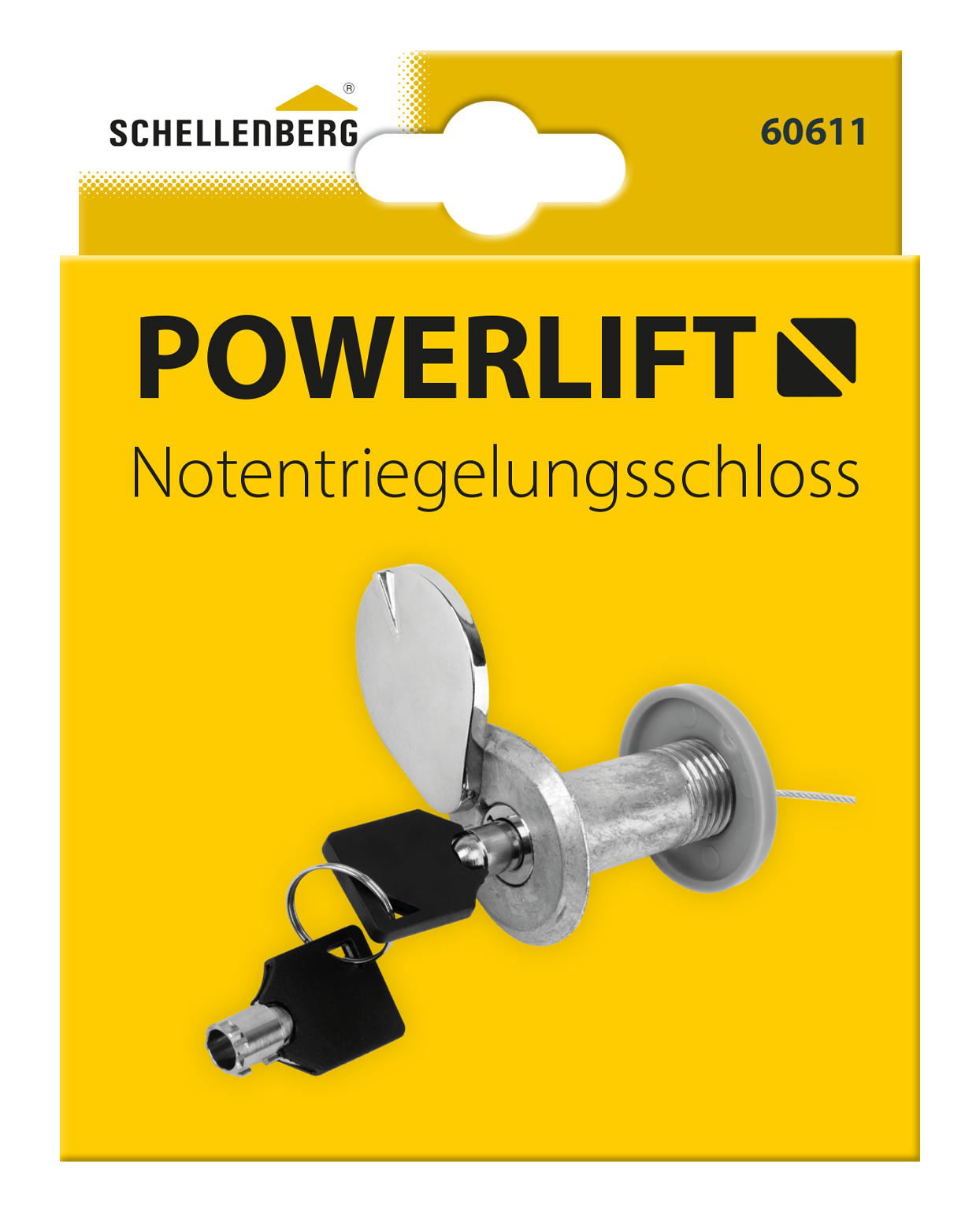 Schellenberg Notentriegelungsschloß für Garagentore