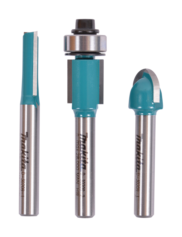 Makita Fräser-Set, 3 St.
