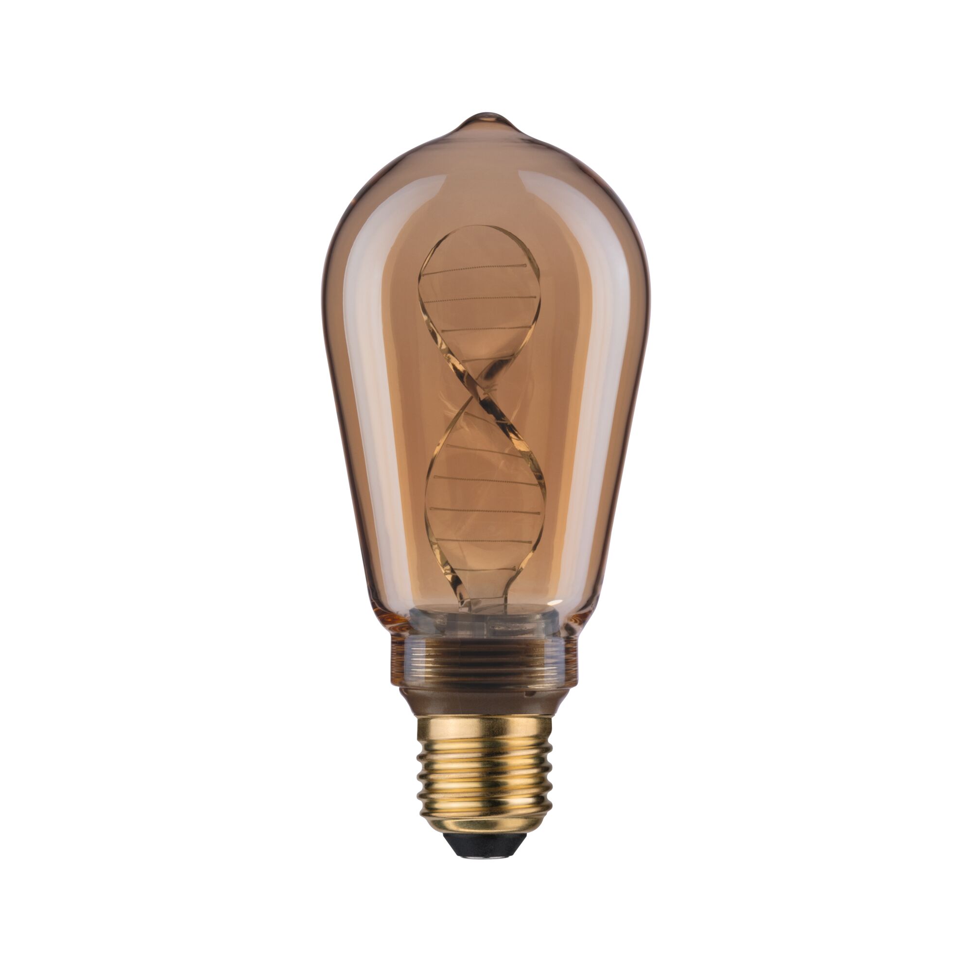 Paulmann LED ST64 Inner Glow Helix, 180lm, E27, gold, 1800K Paulmann LED ST64 Inner Glow Helix, 180lm, E27, gold, 1800K