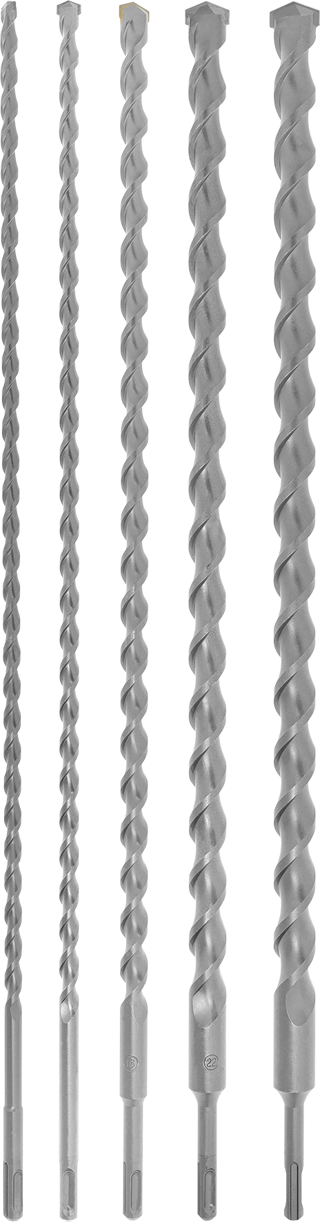 kwb HB2 SDS Plus Hammerbohrer-Set, 5-tlg., 600 mm kwb HB2 SDS Plus Hammerbohrer-Set, 5-tlg., 600 mm