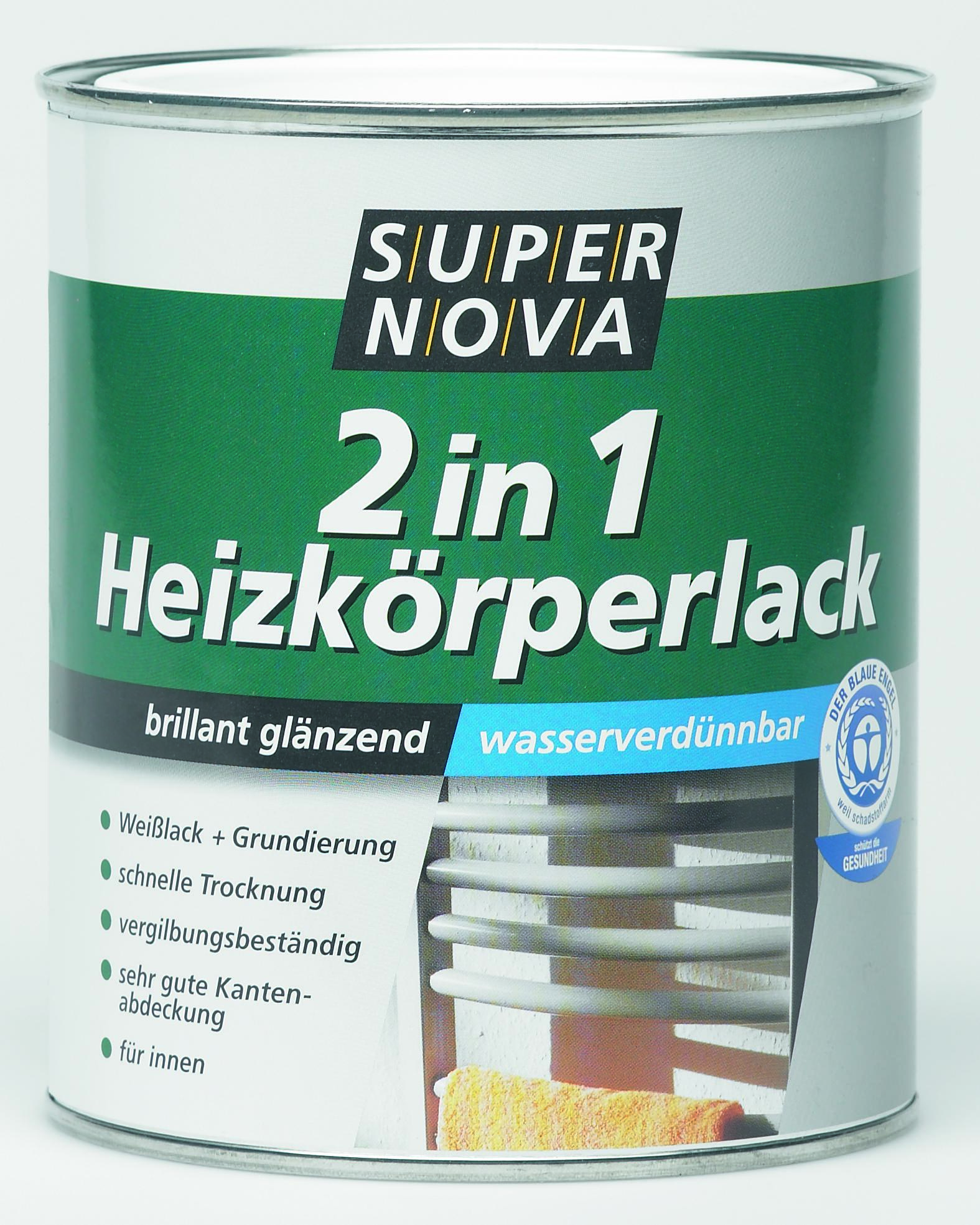 331231-Heizk-rperlack-2in1_750-ml Super Nova 2 in 1 Heizkörperlack, Weiß