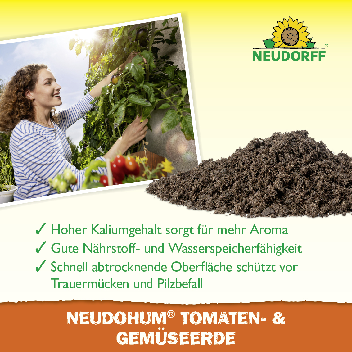 Neudorff NeudoHum Tomaten- und GemüseErde, 40 l