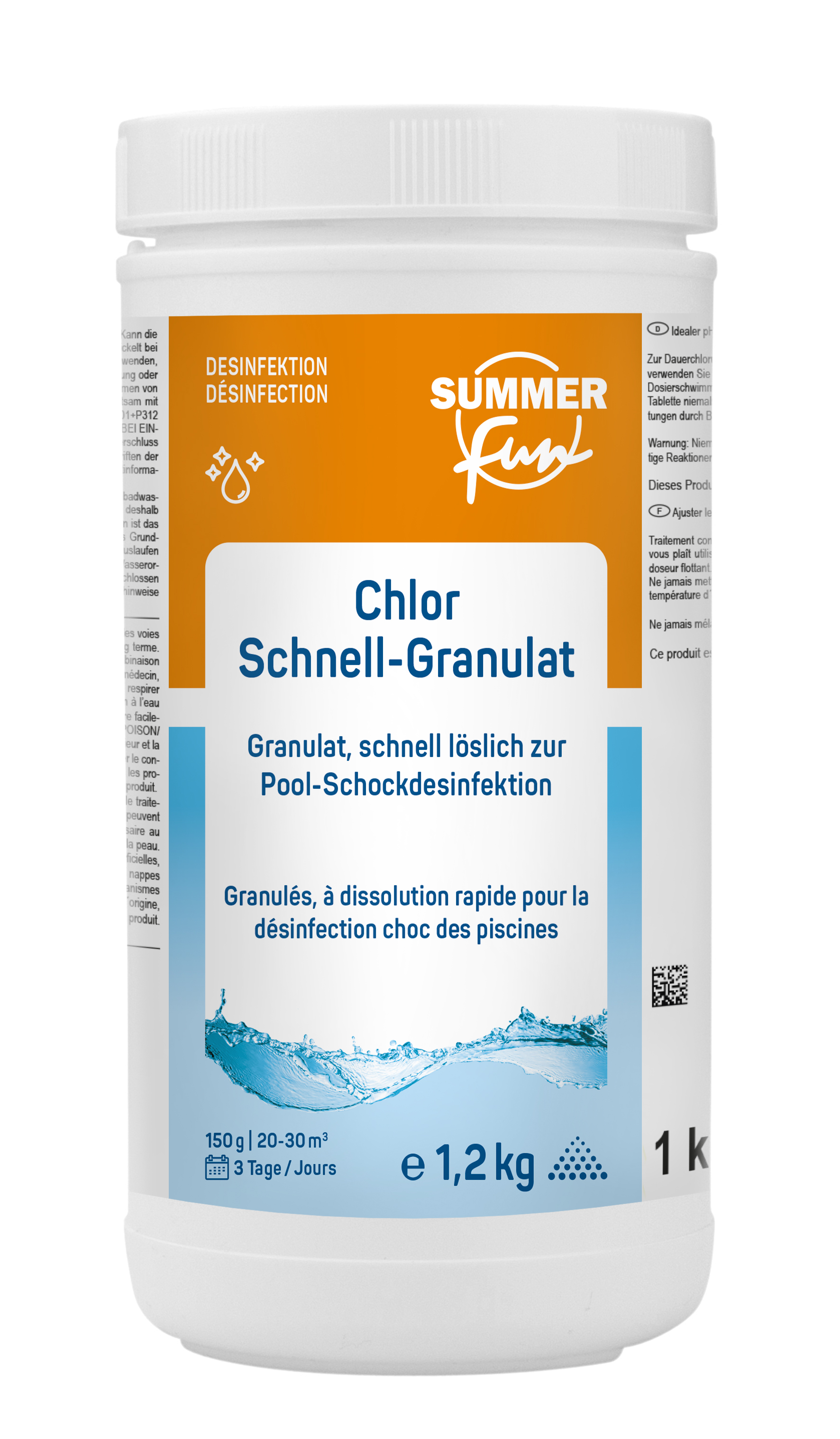 Summer Fun Chlor Schnell-Granulat, 1,2 kg Summer Fun Chlor Schnell-Granulat, 1,2 kg