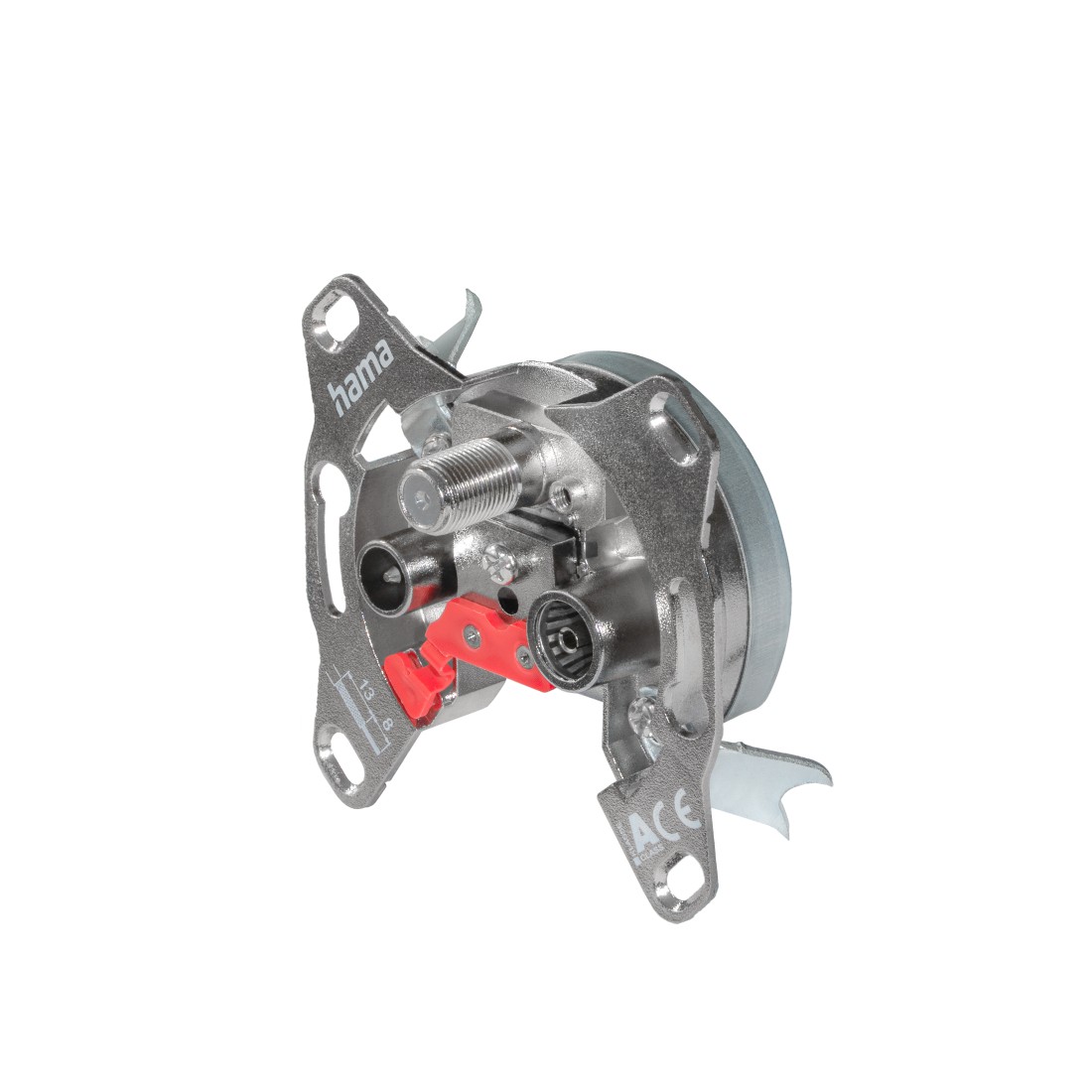 Hama SAT-/Antennen-Enddose, 0dB, 4 in 1  Hama SAT-/Antennen-Enddose, 0dB, 4 in 1