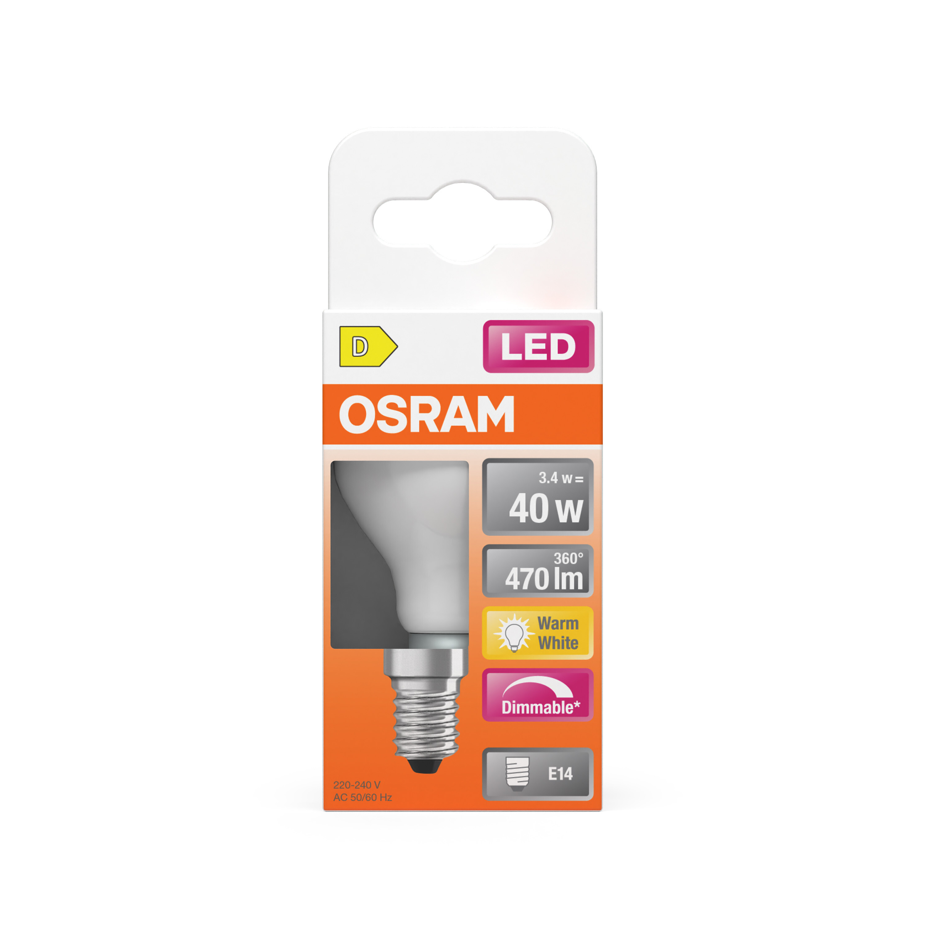 Osram Retrofit Classic LED Lampe dimmbar, E14