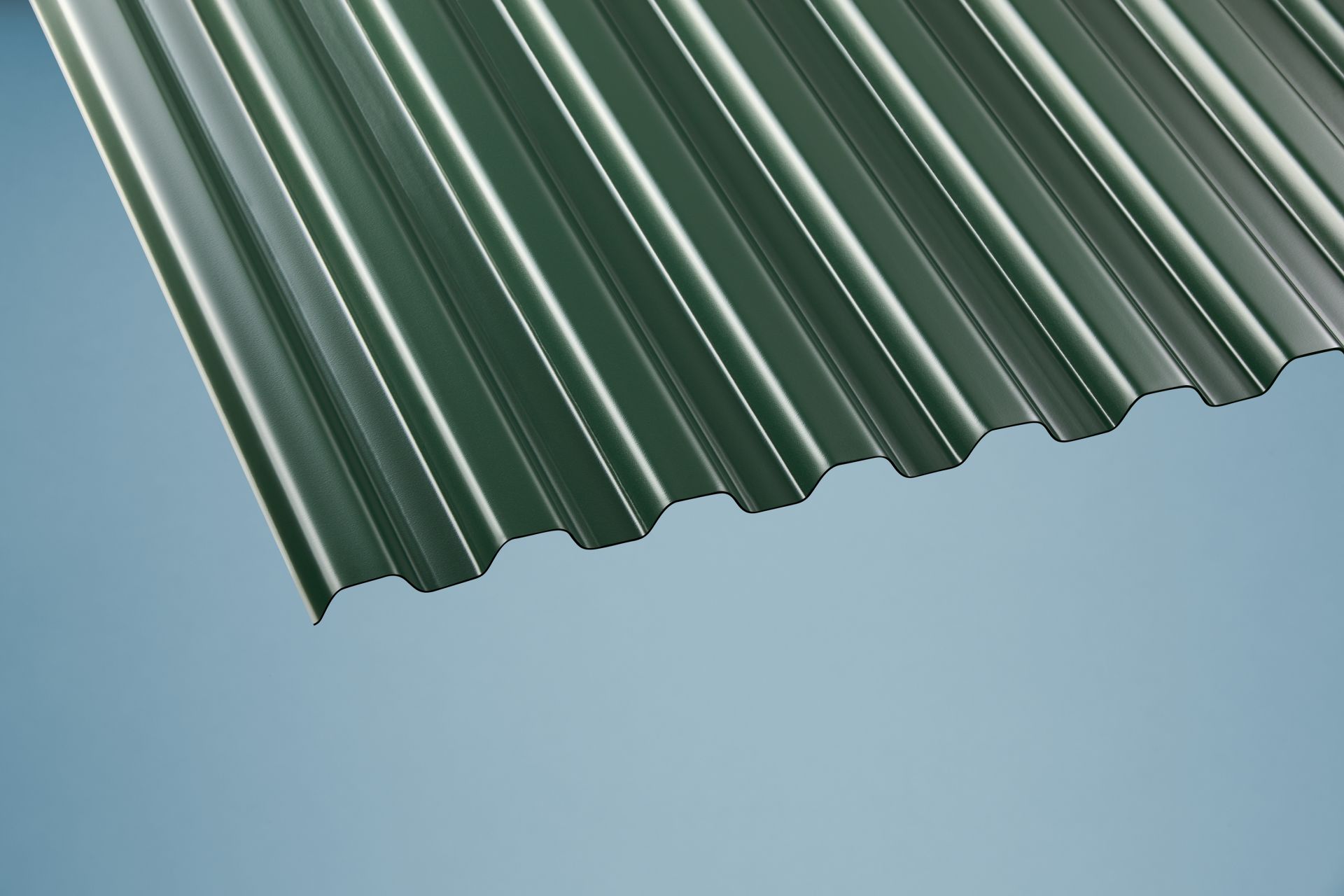 Gutta PVC Wellplatten Trapez 70/18, 2000 x 900 x 1,2 mm, moosgrün Gutta PVC Wellplatten Trapez 70/18, 2000 x 900 x 1,2 mm, moosgrün