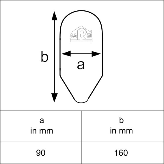 Sarei Ortblech-Abschlusskappe, Alu natur Sarei Ortblech-Abschlusskappe, Alu natur