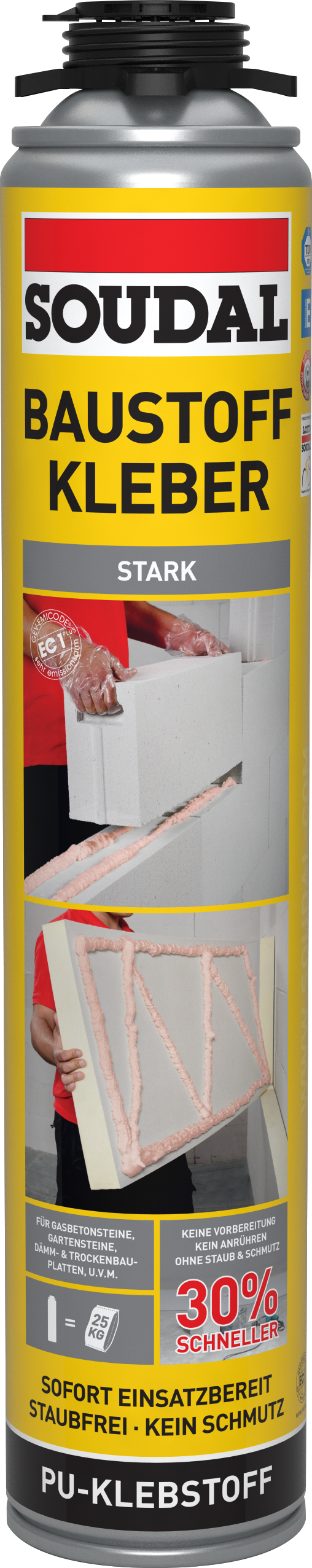 Soudal Baustoffkleber für Pistole, weiß, 750 ml Soudal Baustoffkleber für Pistole, weiß, 750 ml