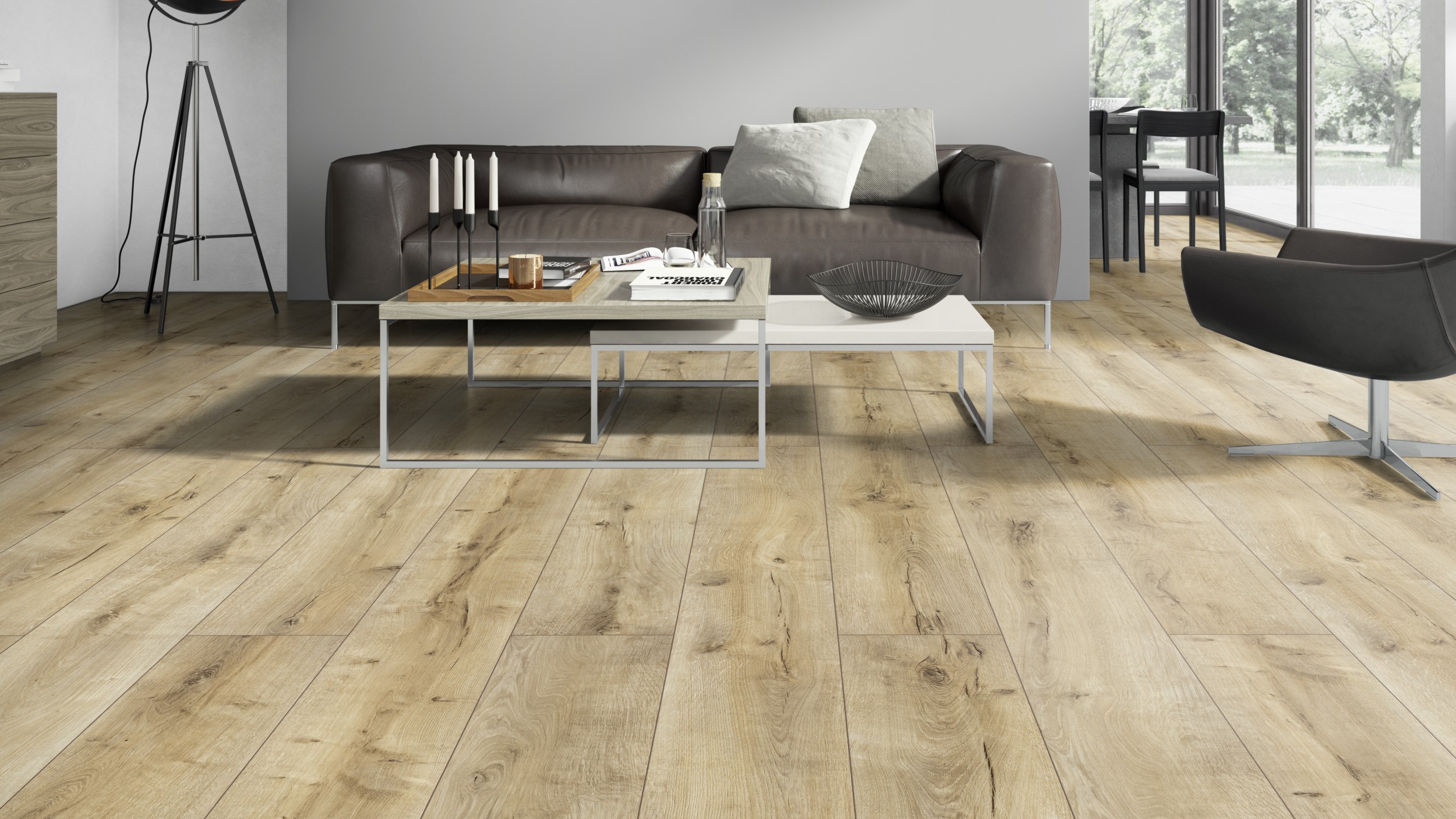 740719_4 Classen Laminatboden Waterresistent Oak Soft Brown