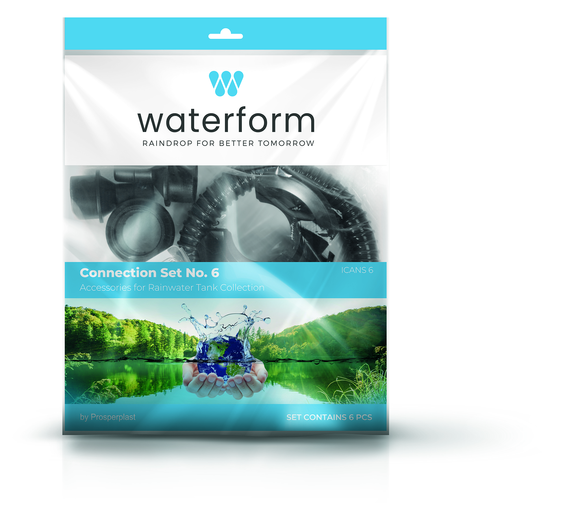 Prosperplast Regentonnenverbindungs-Set Ican