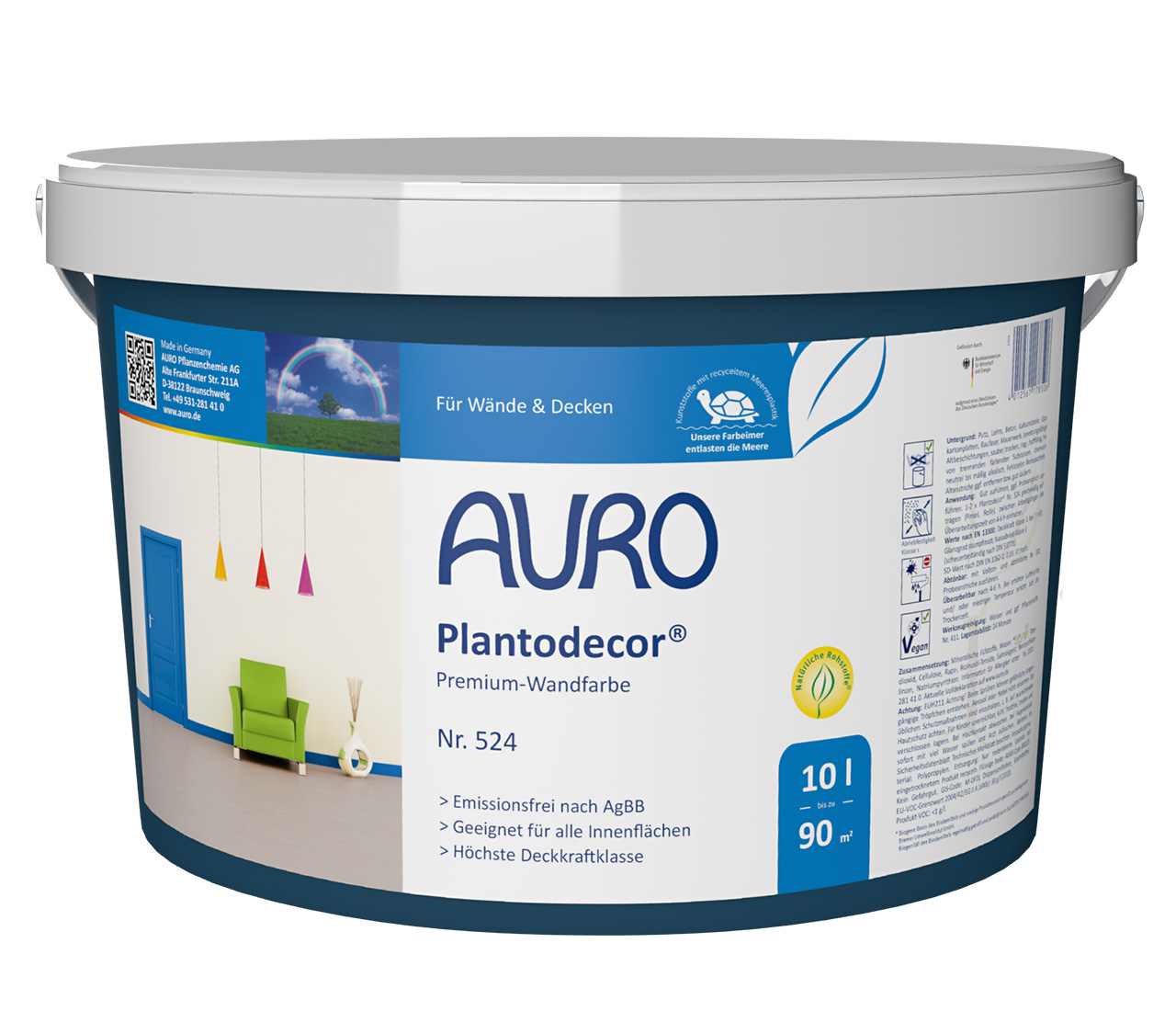 Auro Wandfarbe Plantodekor Premium, 10L