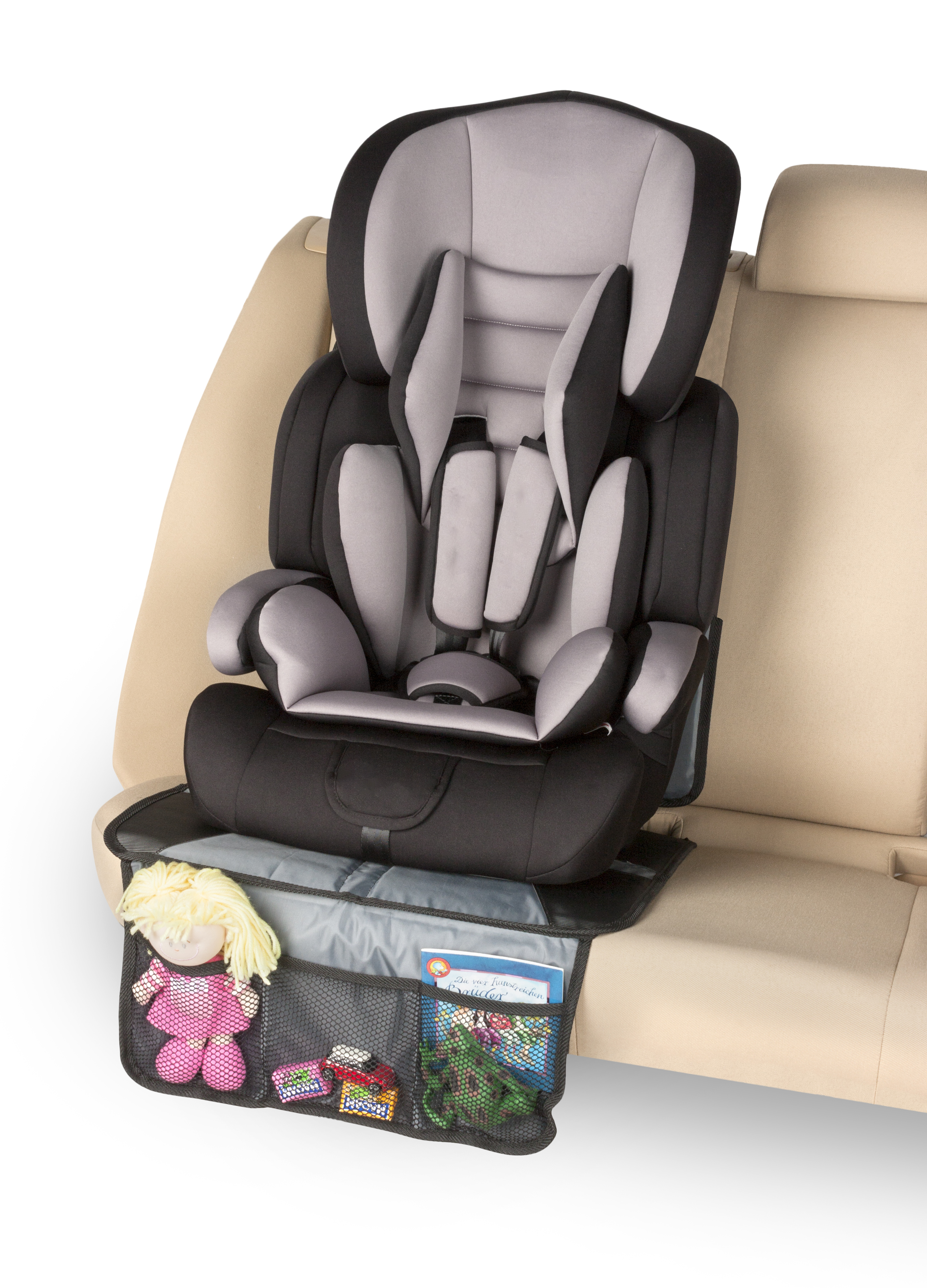 CarComfort Kindersitzunterlage Boris, schwarz CarComfort Kindersitzunterlage Boris, schwarz