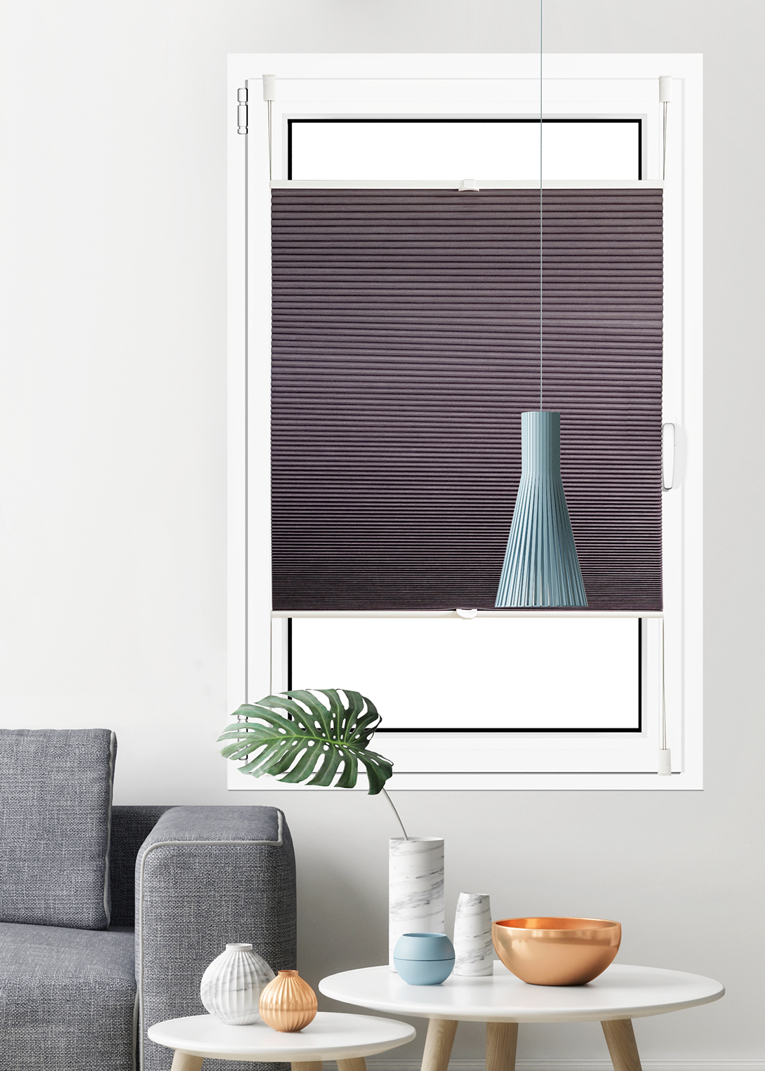 Aldomo Wabenplissee, silbergrau-braun, 90 x 140 cm, verdunkelnd (blackout) Aldomo Wabenplissee, silbergrau-braun, 90 x 140 cm, verdunkelnd (blackout)