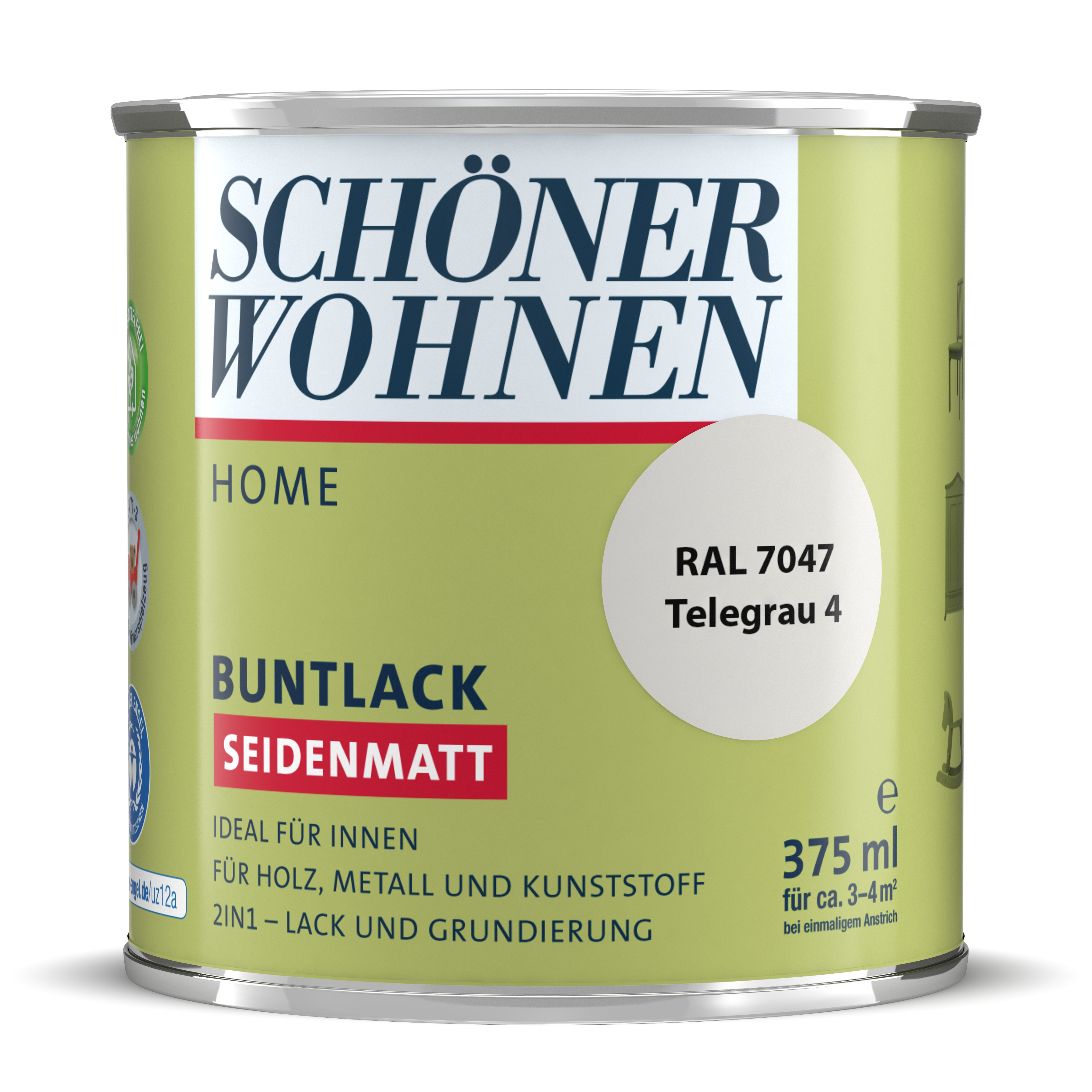 SW_2449-0375-7047 Schöner Wohnen Home Buntlack, seidenmatt, telegrau 4