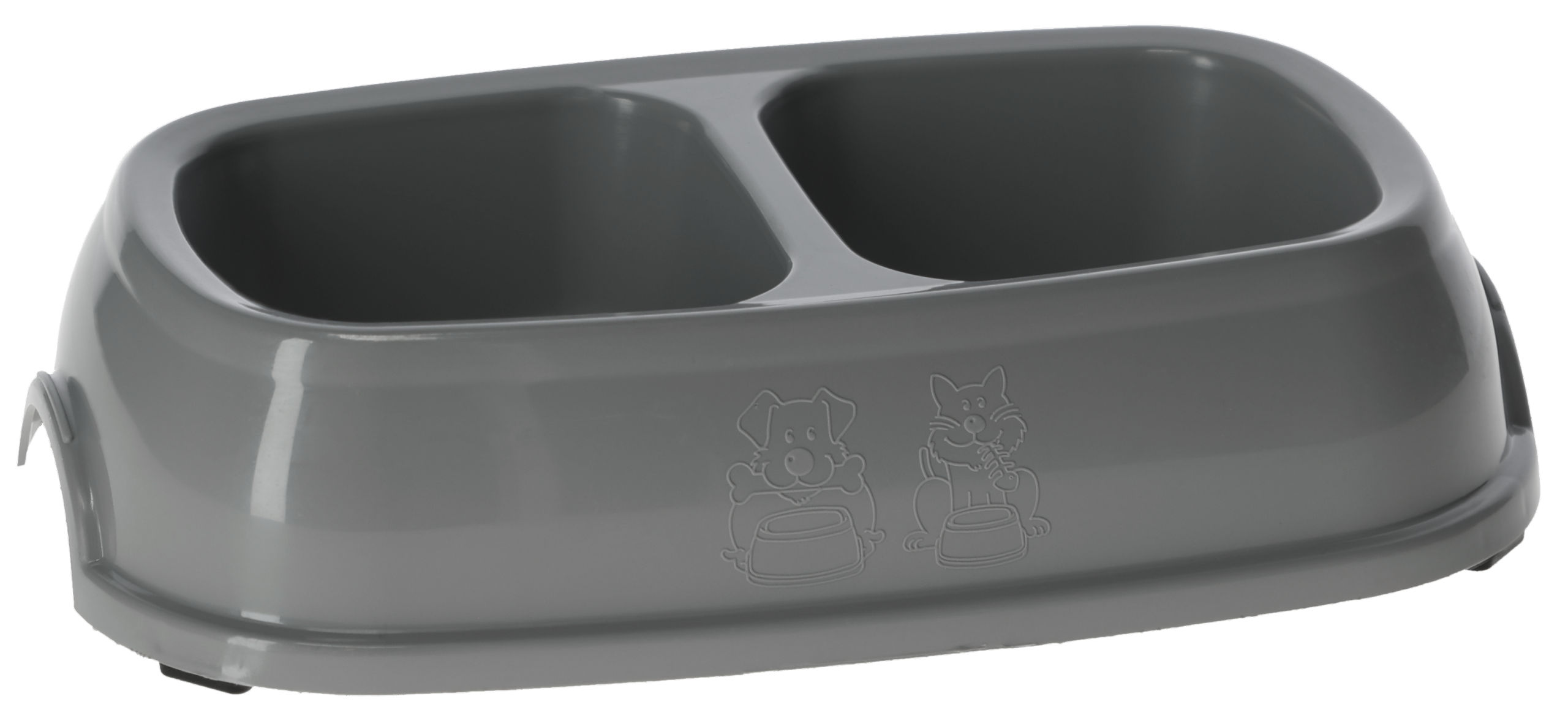 Kerbl Kunststoffdoppelnapf 2 x 200 ml, farblich sortiert Kerbl Kunststoffdoppelnapf 2 x 200 ml, farblich sortiert