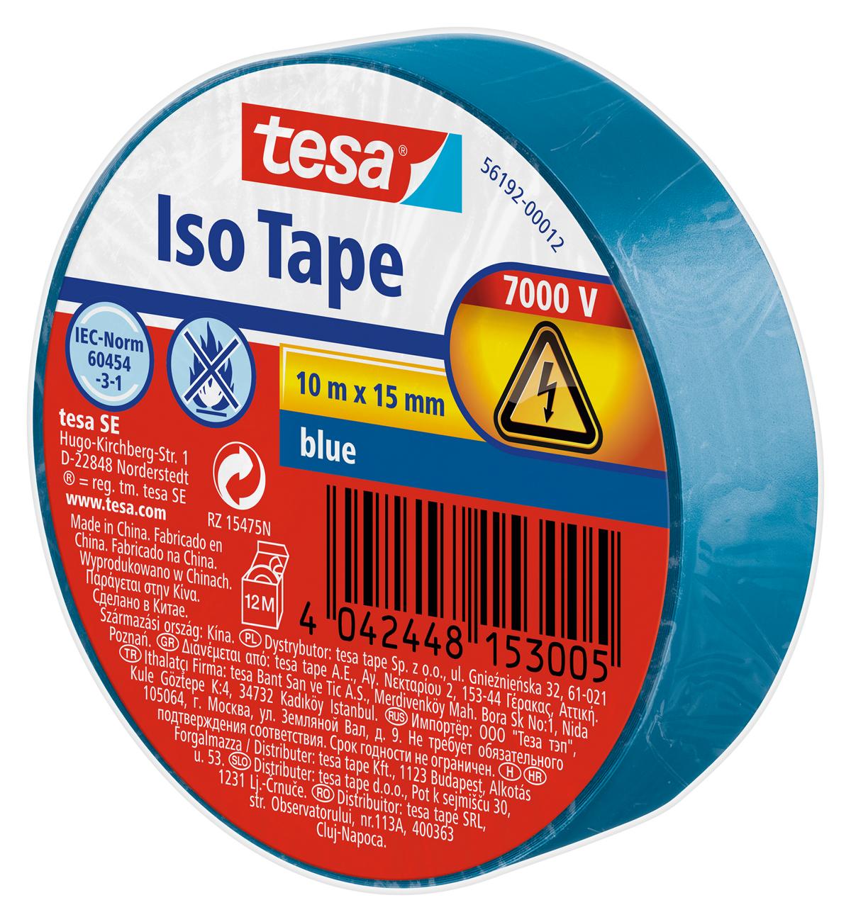 tesa Isolierband, blau, 10 m