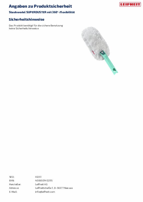 Leifheit Staubwedel SUPERDUSTER Leifheit Staubwedel SUPERDUSTER