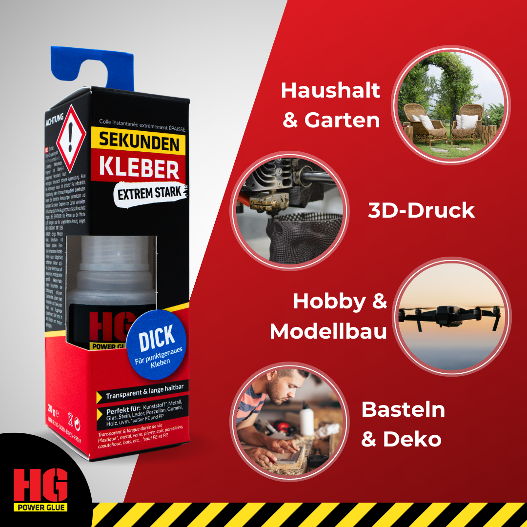 HG Power Glue Sekundenkleber dick, 20 g